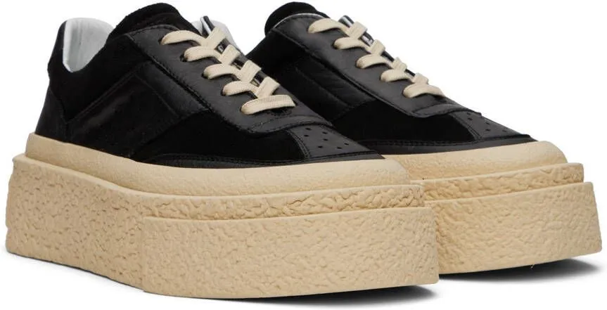 MM6 Maison Margiela Black Platform Sneakers