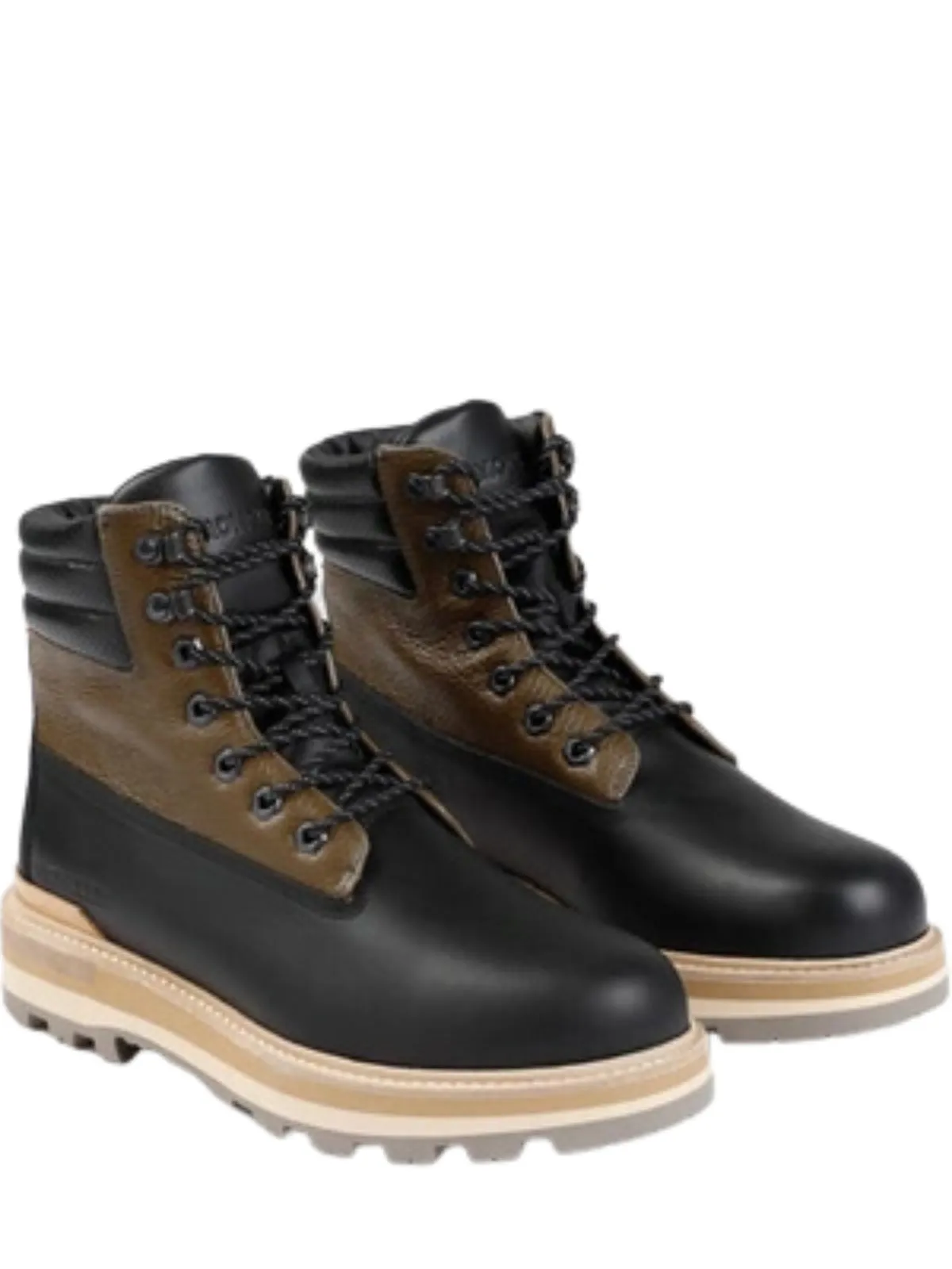 Moncler Boot Peka Lace Up Tricolour