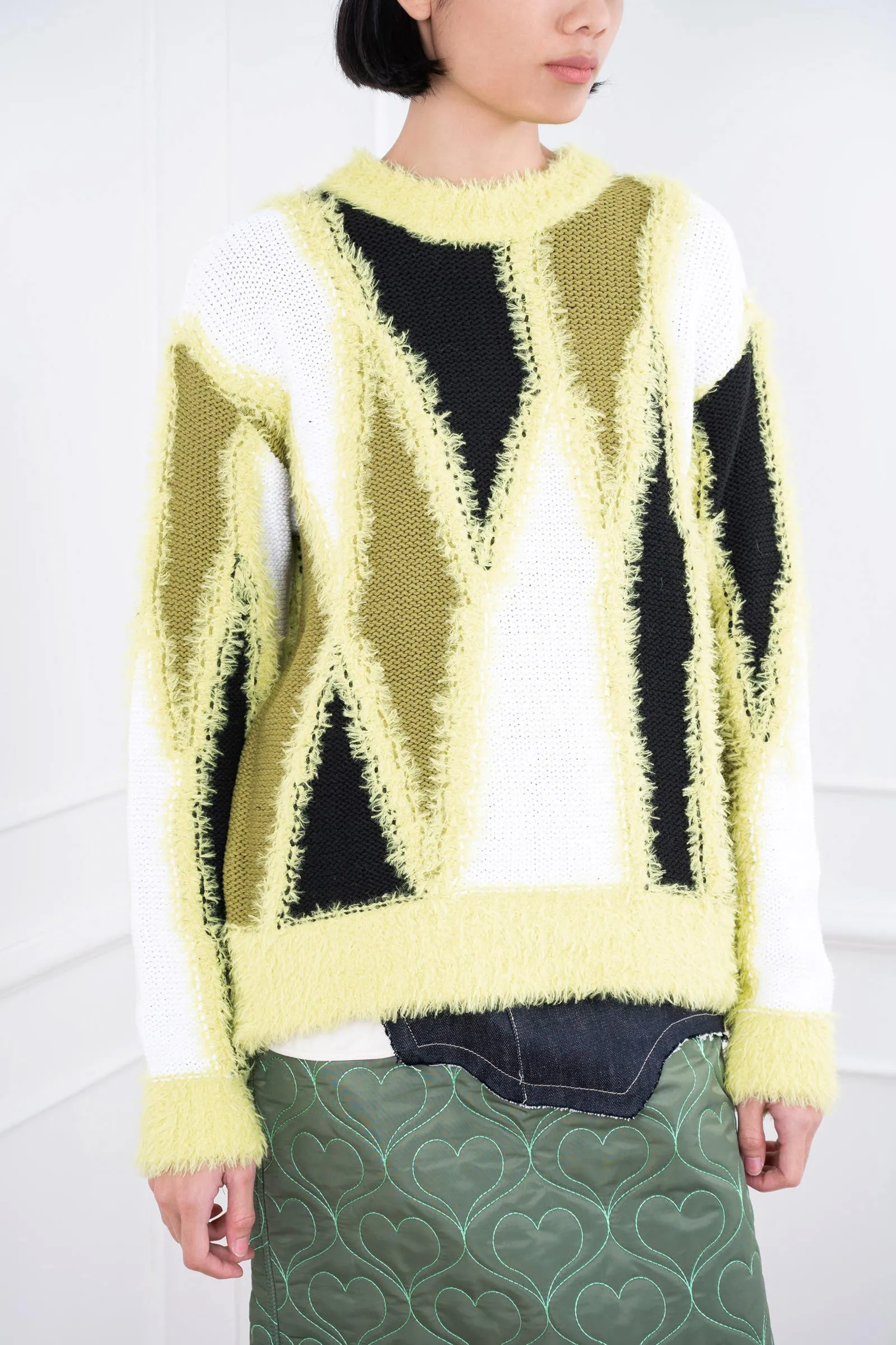 Neon Unisex Knitted Reims Intarsia Sweater