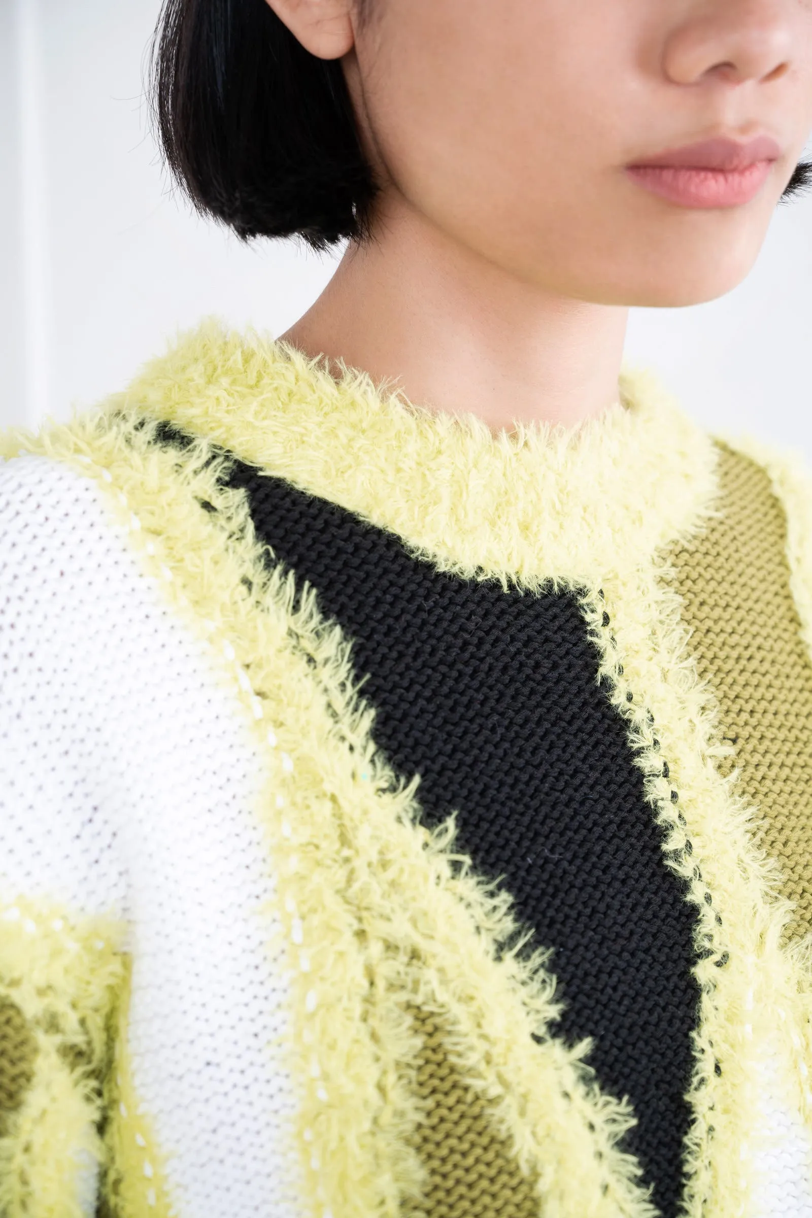 Neon Unisex Knitted Reims Intarsia Sweater