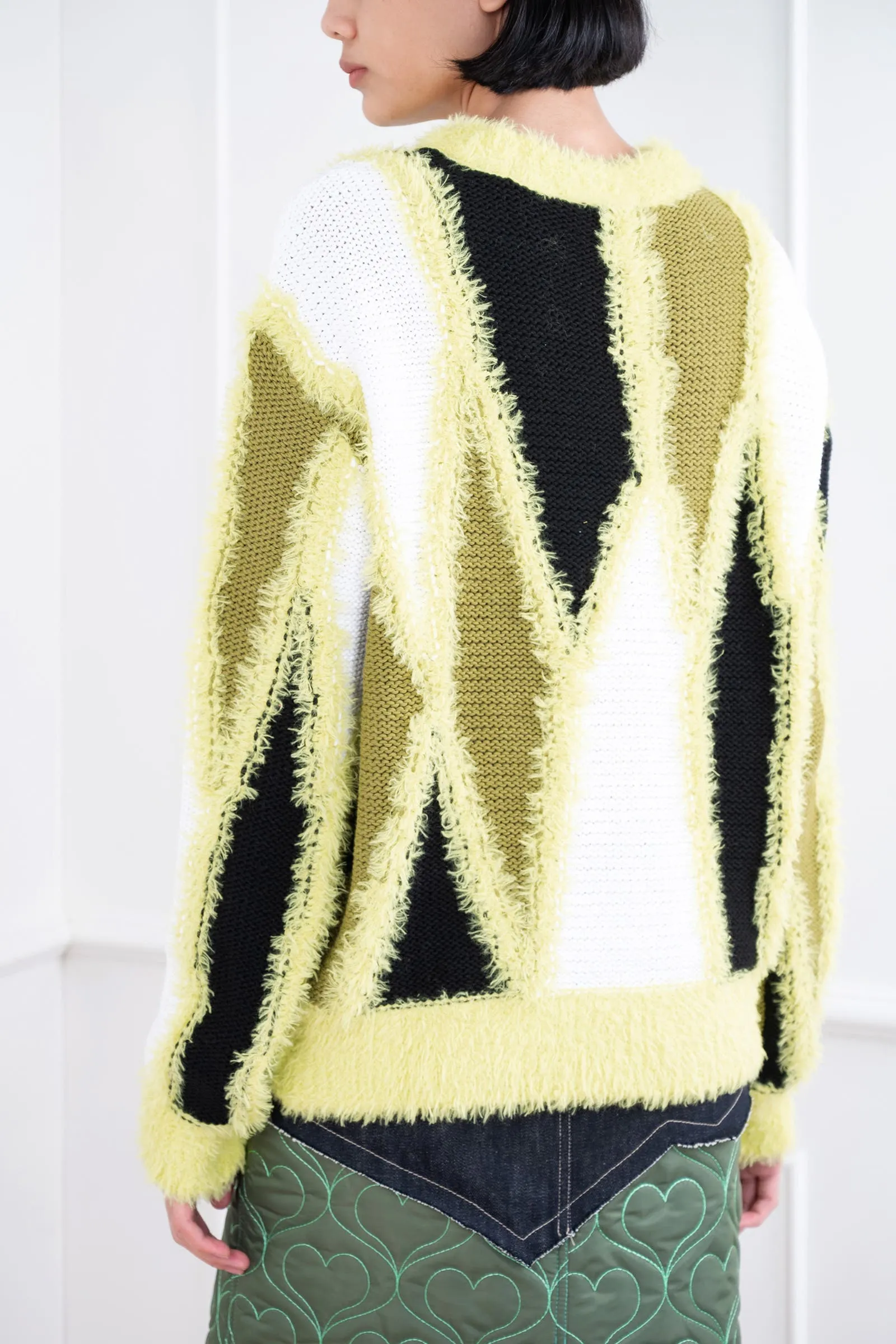 Neon Unisex Knitted Reims Intarsia Sweater