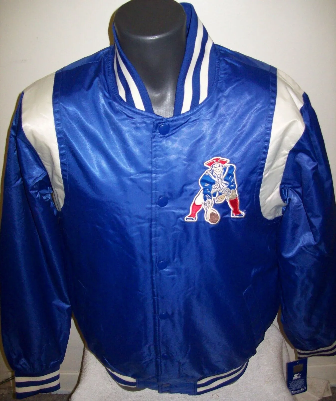 NEW ENGLAND PATRIOTS Starter THROWBACK Snap Down Jacket