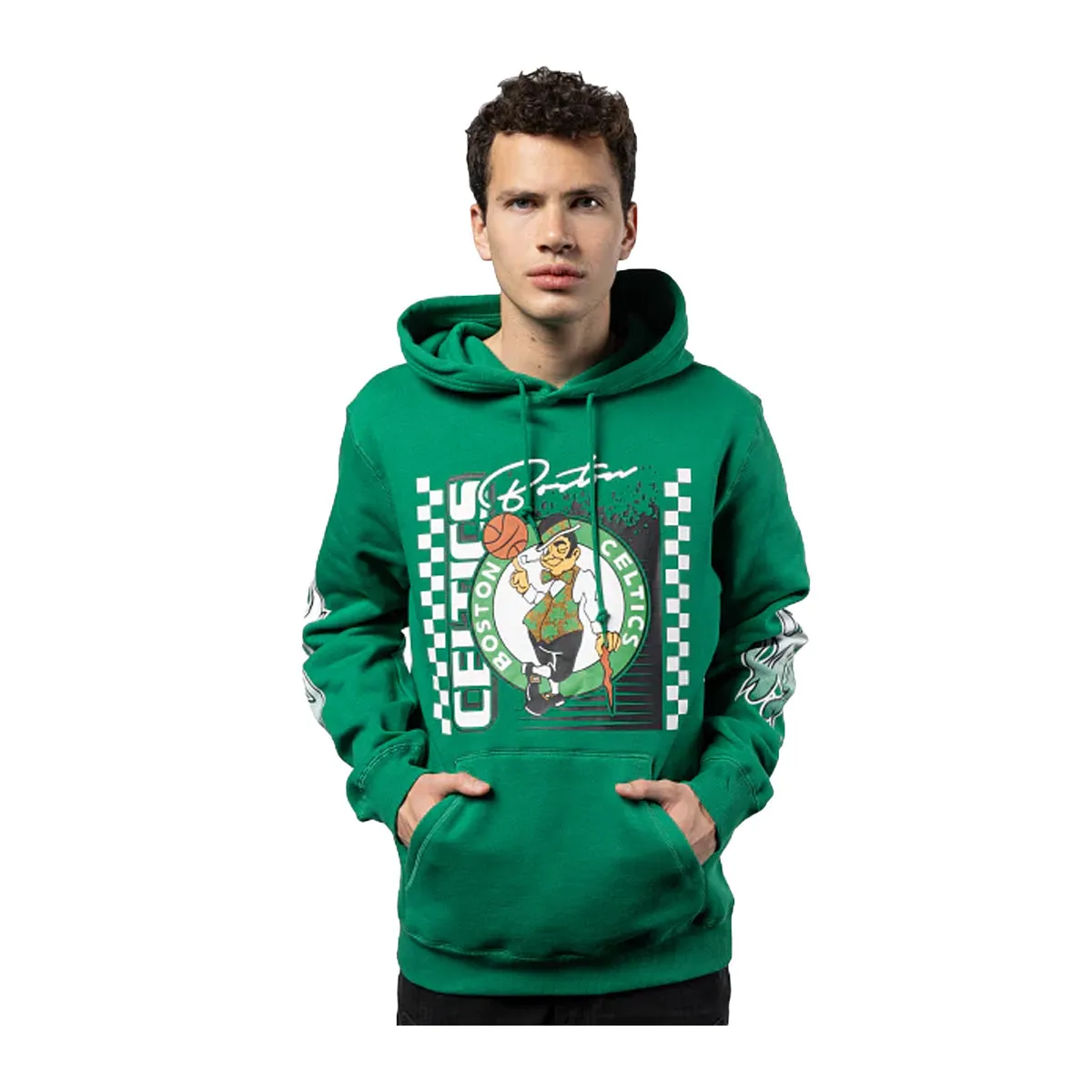 New Era Mens NBA Boston Celtics 2024 Rally Drive OTC Hoodie 60491851 OTC Green