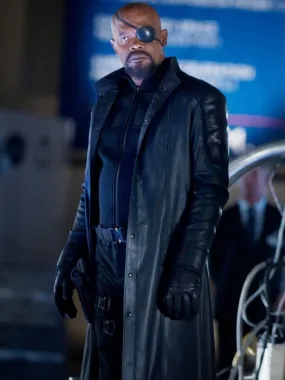 Nick Fury Avengers Coat - Famous Movie Men's Coat