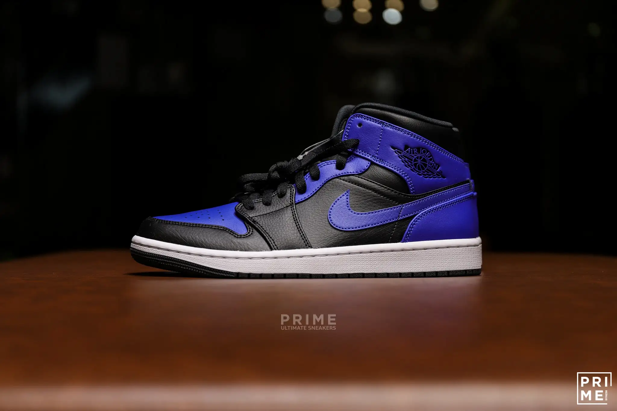 NIKE Air Jordan 1 MID “Hyper Royal” Black/Hyper Royal/White (554724 077)