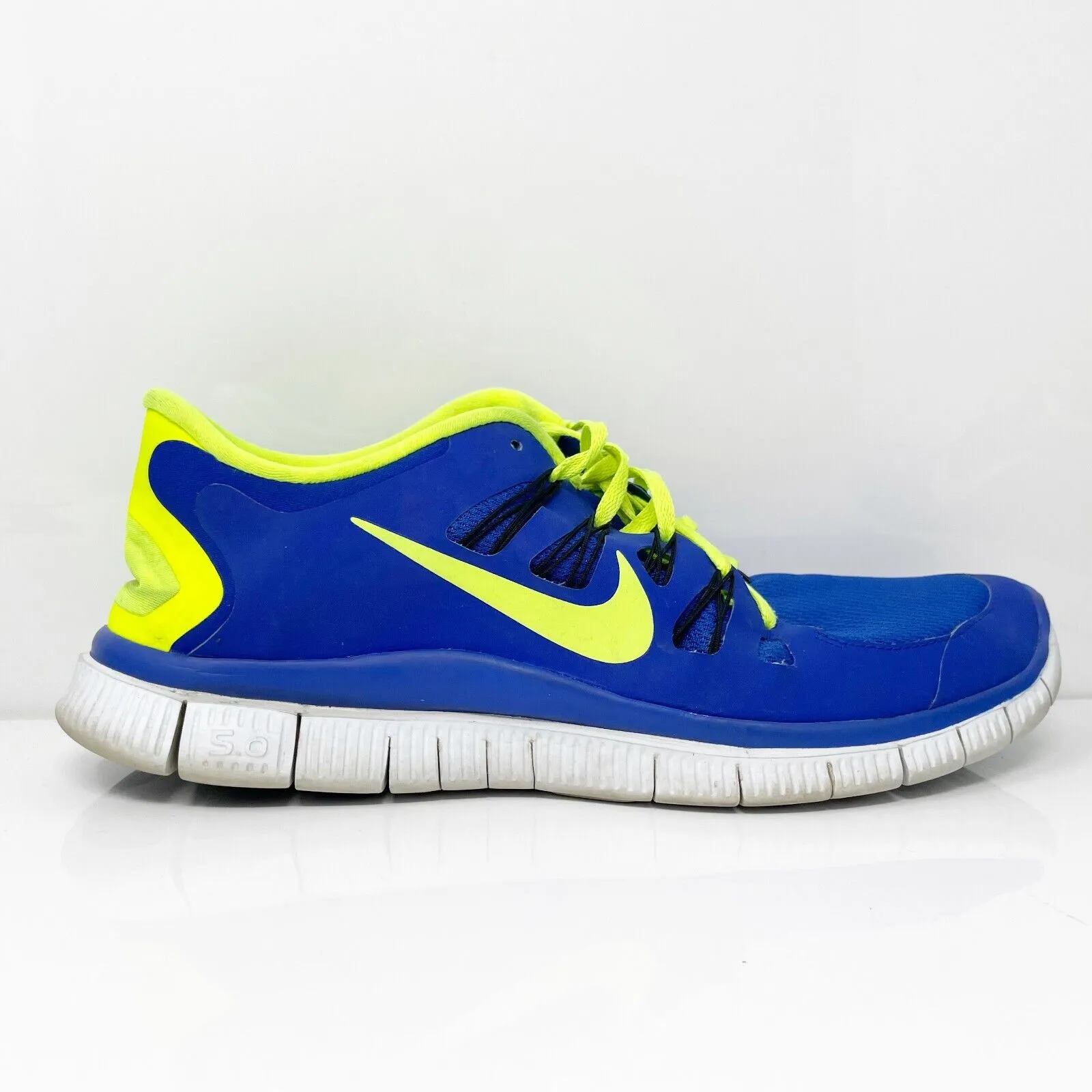 Nike Mens Free 5.0 Plus 579959-470 Blue Running Shoes Sneakers Size 11.5