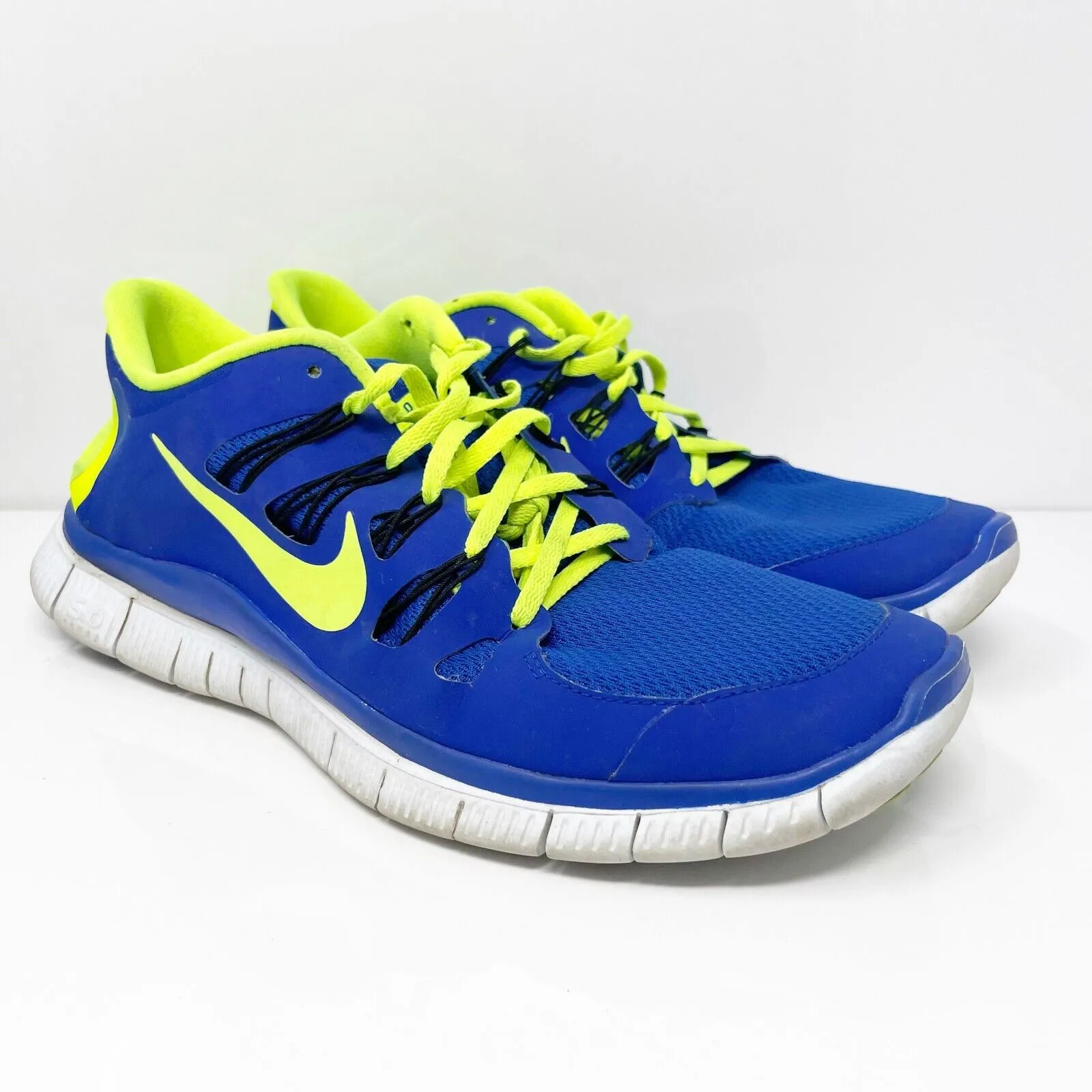 Nike Mens Free 5.0 Plus 579959-470 Blue Running Shoes Sneakers Size 11.5