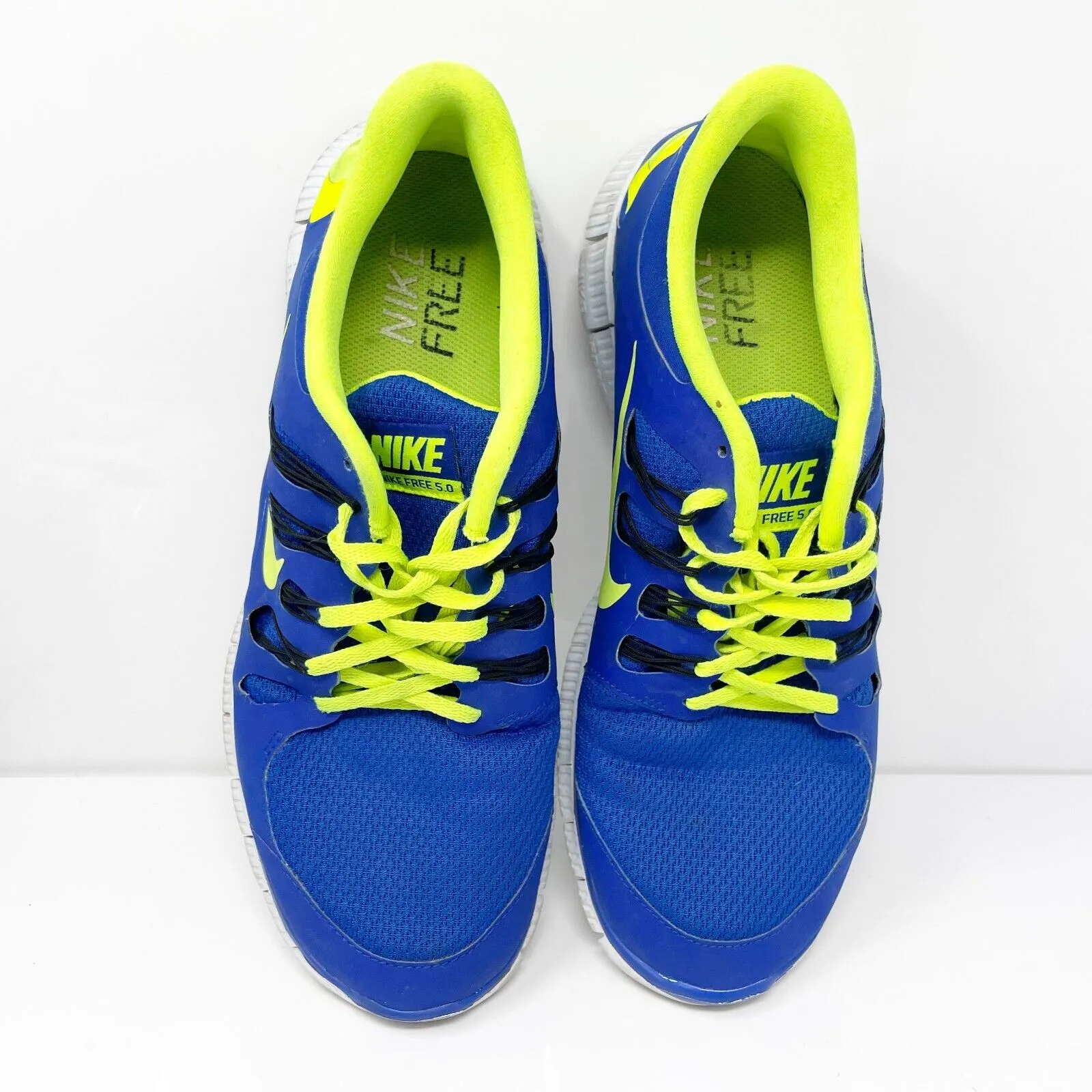 Nike Mens Free 5.0 Plus 579959-470 Blue Running Shoes Sneakers Size 11.5