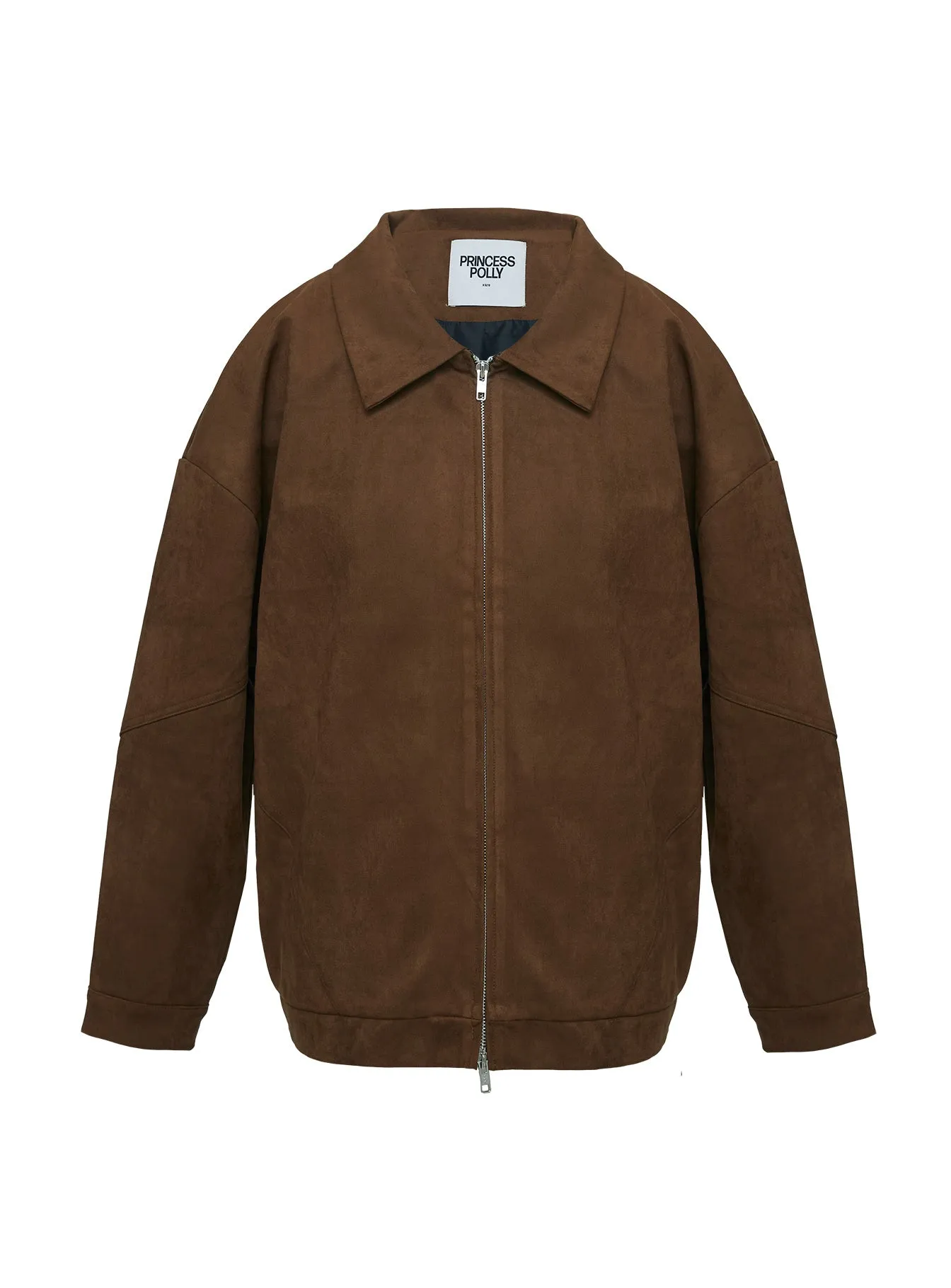 Nome Faux Suede Jacket Brown