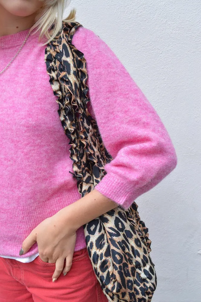 Numph Rietta Fuchsia Pink Pullover