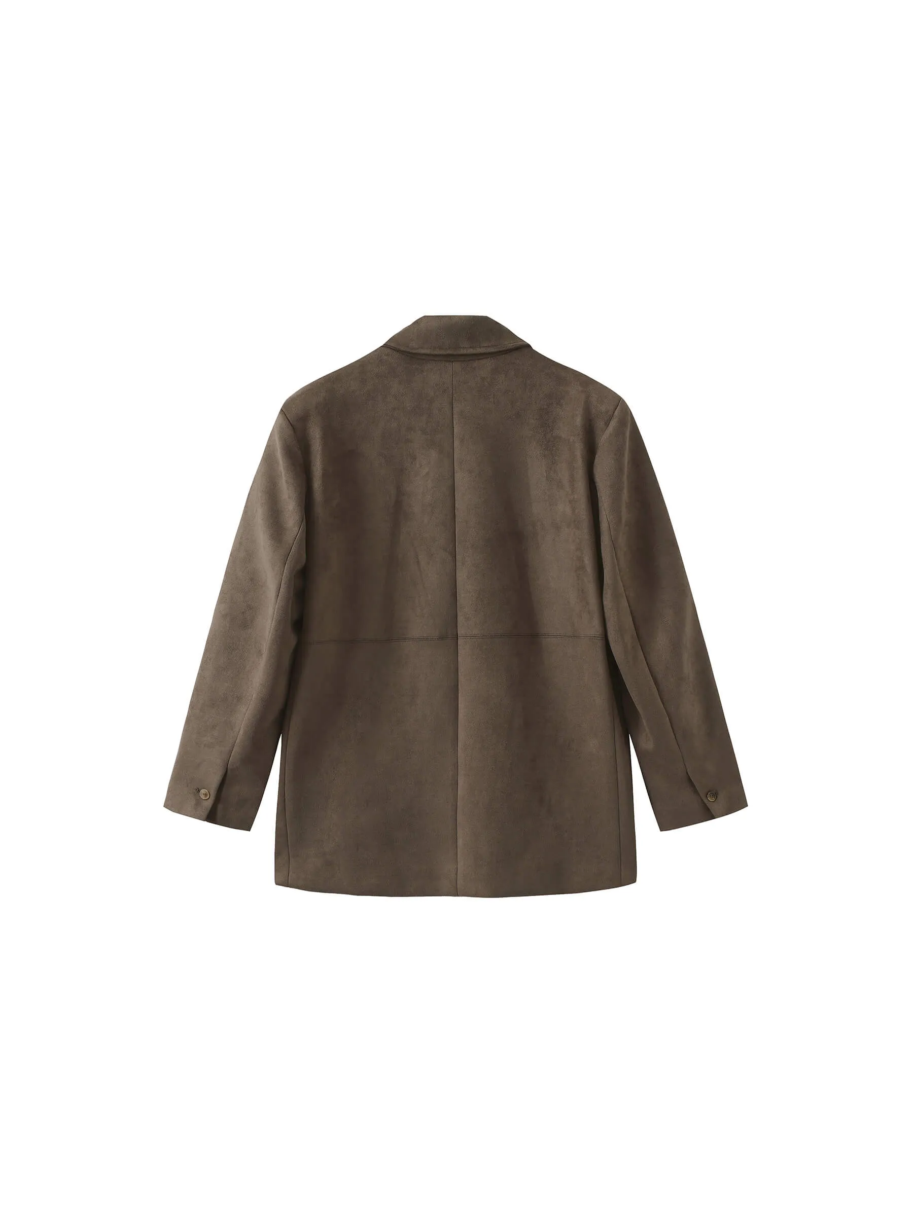 ONE BY CUBIC Silky Tailored Suede Jacket