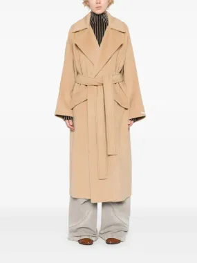 Orense Cashmere Blend Robe Coat - Beige