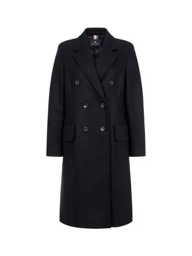 Overseas Station Season Big Chance 8 18 PS Women s Wool Blend Double Coat Black 271265