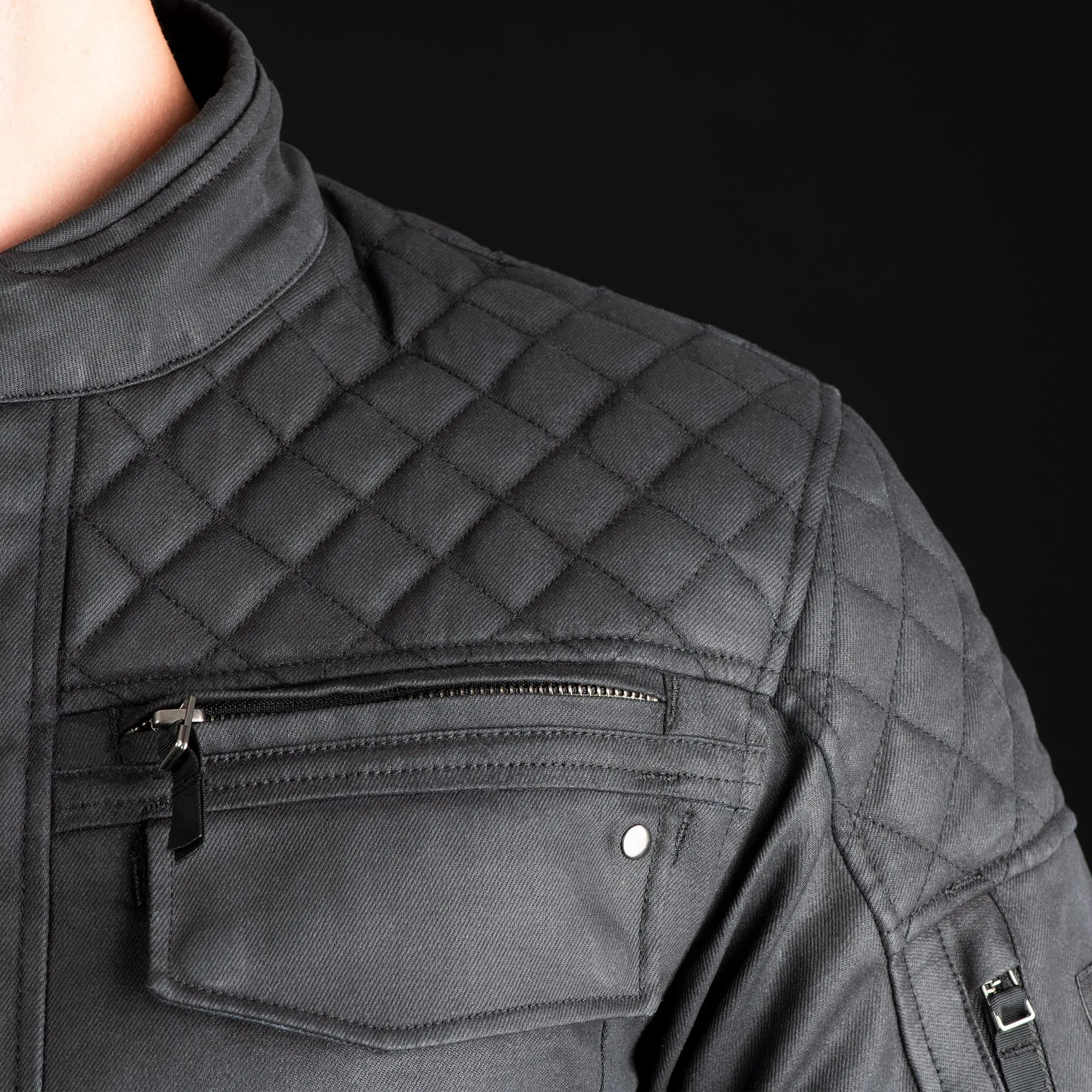 Oxford Hardwick Wax Jacket - Black