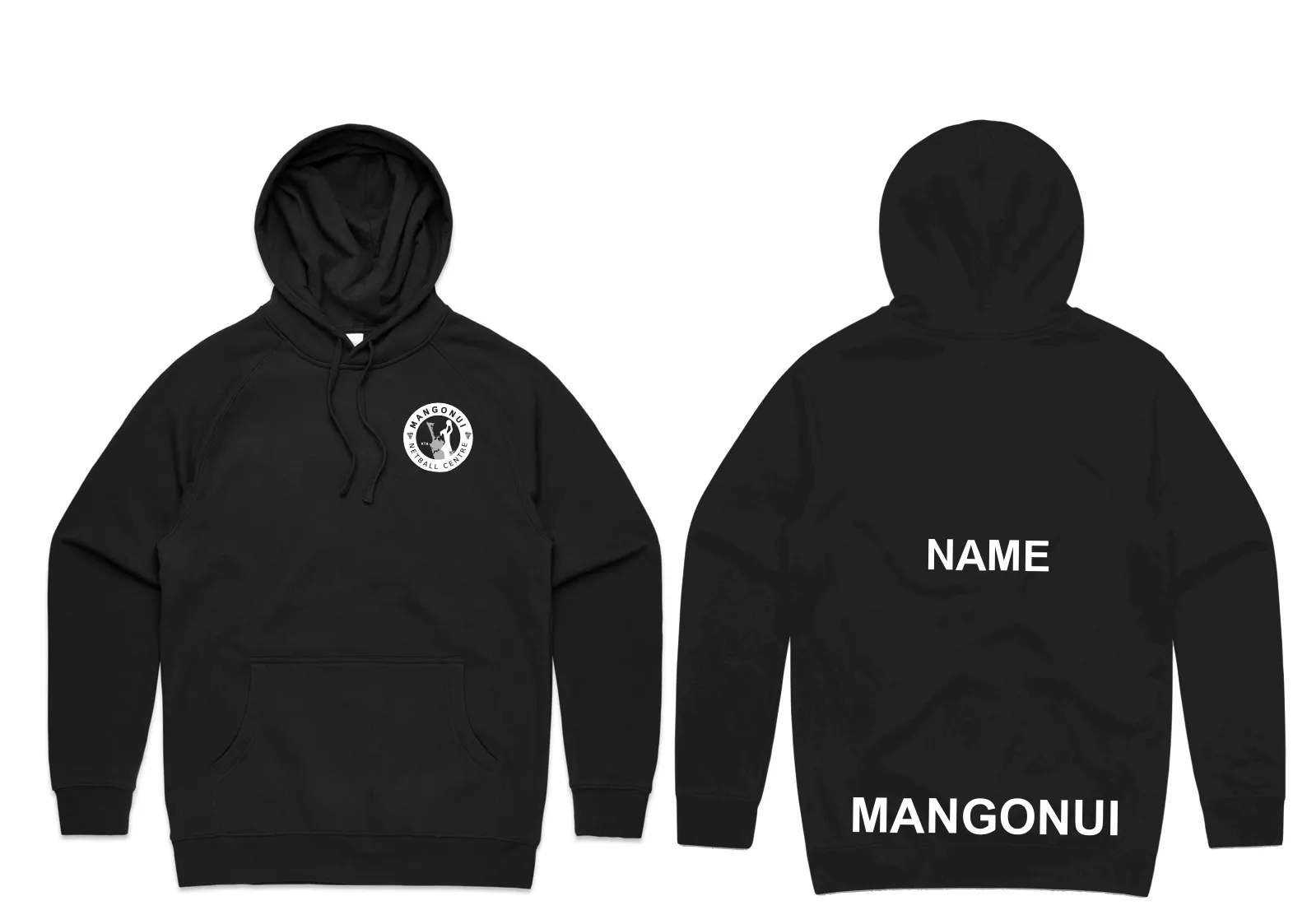 PERSONALISED NAMES Mangonui Year 7-8 Player Development team Hoodies