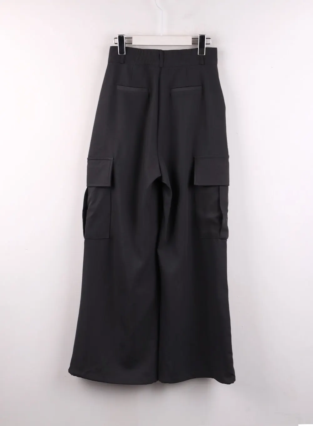 Pintuck Cargo Wide-Leg Pants IF402