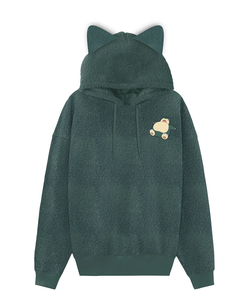 Pokemon Snorlax Fuzzy Cosplay Unisex Hoodie GameStop Exclusive