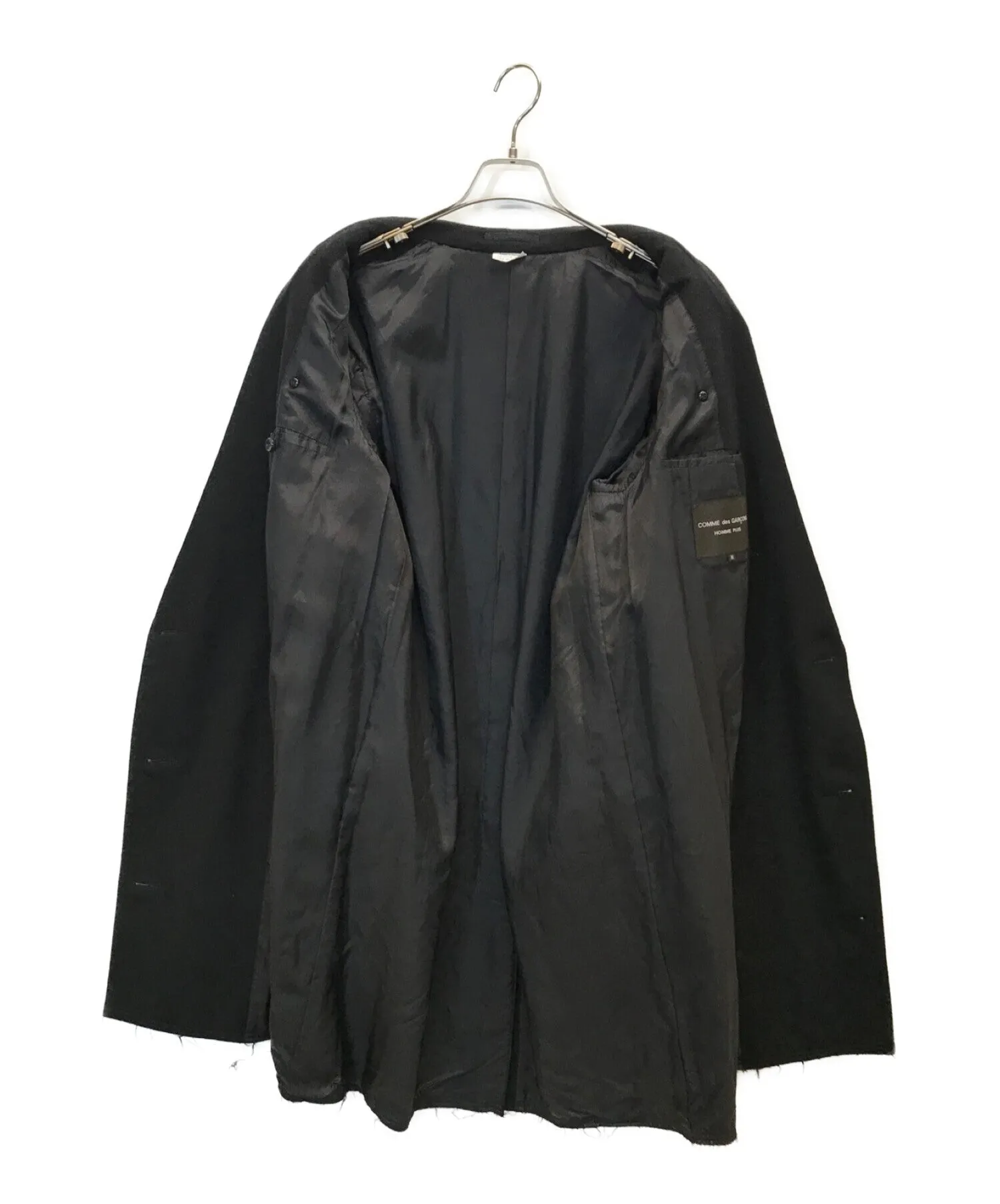 [Pre-owned] COMME des GARCONS HOMME PLUS 19AW Cashmere-blend cut-out double-belted coat, tailored coat, long coat PD-C006