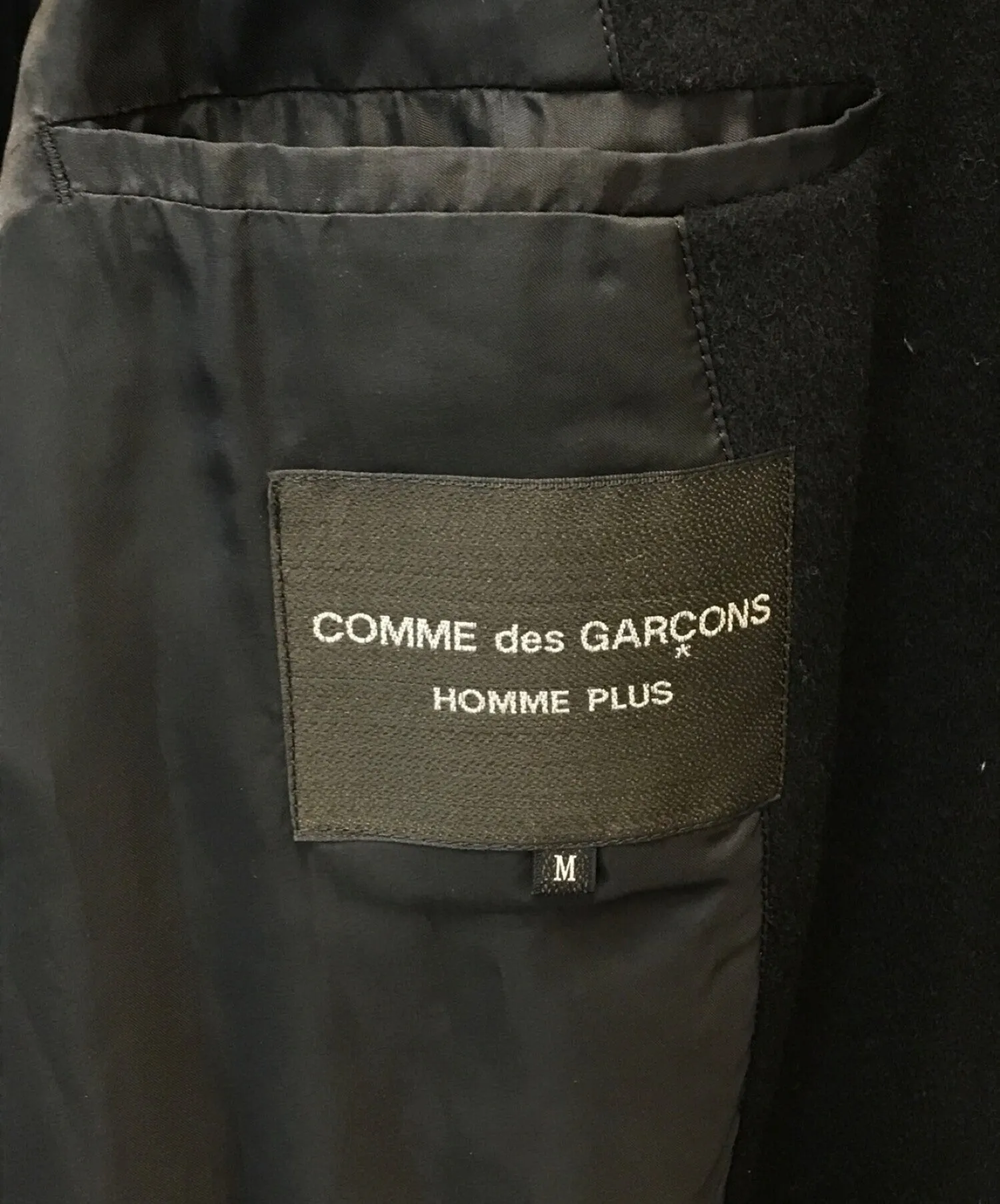 [Pre-owned] COMME des GARCONS HOMME PLUS 19AW Cashmere-blend cut-out double-belted coat, tailored coat, long coat PD-C006