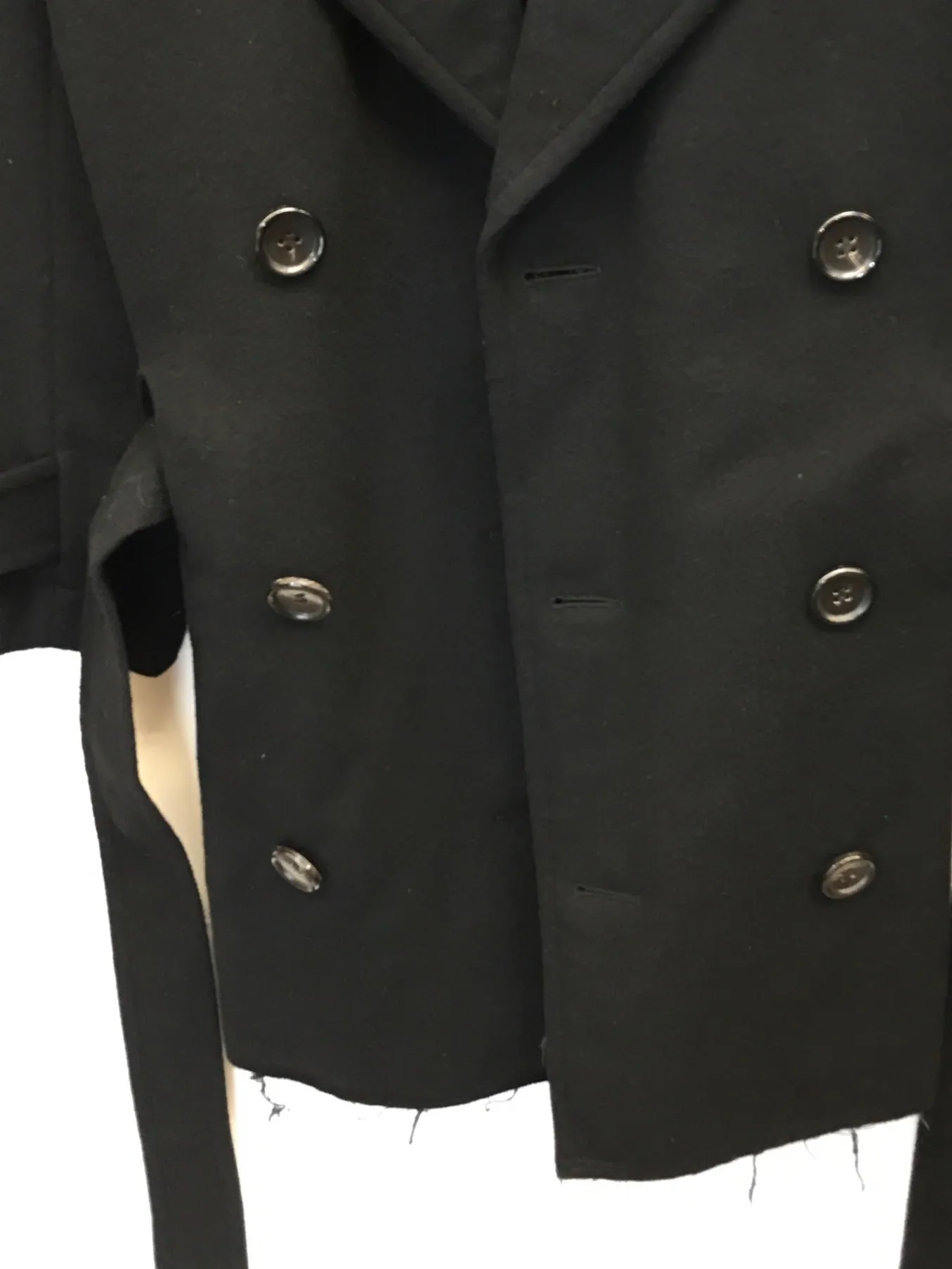 [Pre-owned] COMME des GARCONS HOMME PLUS 19AW Cashmere-blend cut-out double-belted coat, tailored coat, long coat PD-C006