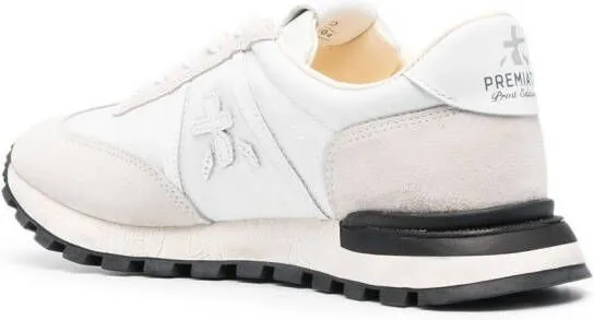 Premiata side logo-patch detail sneakers White