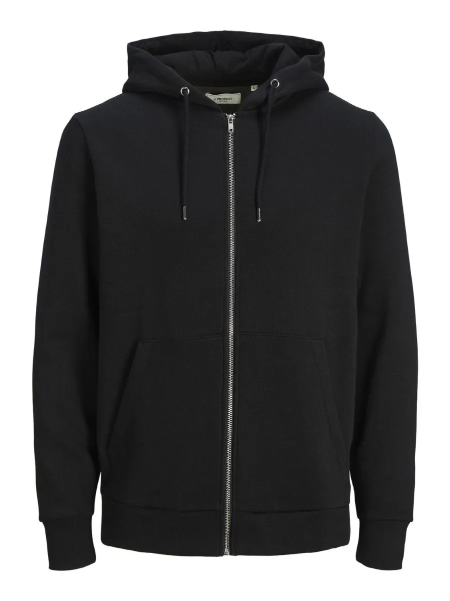 Produkt Basic Zip Up Hooded Sweatshirts Black