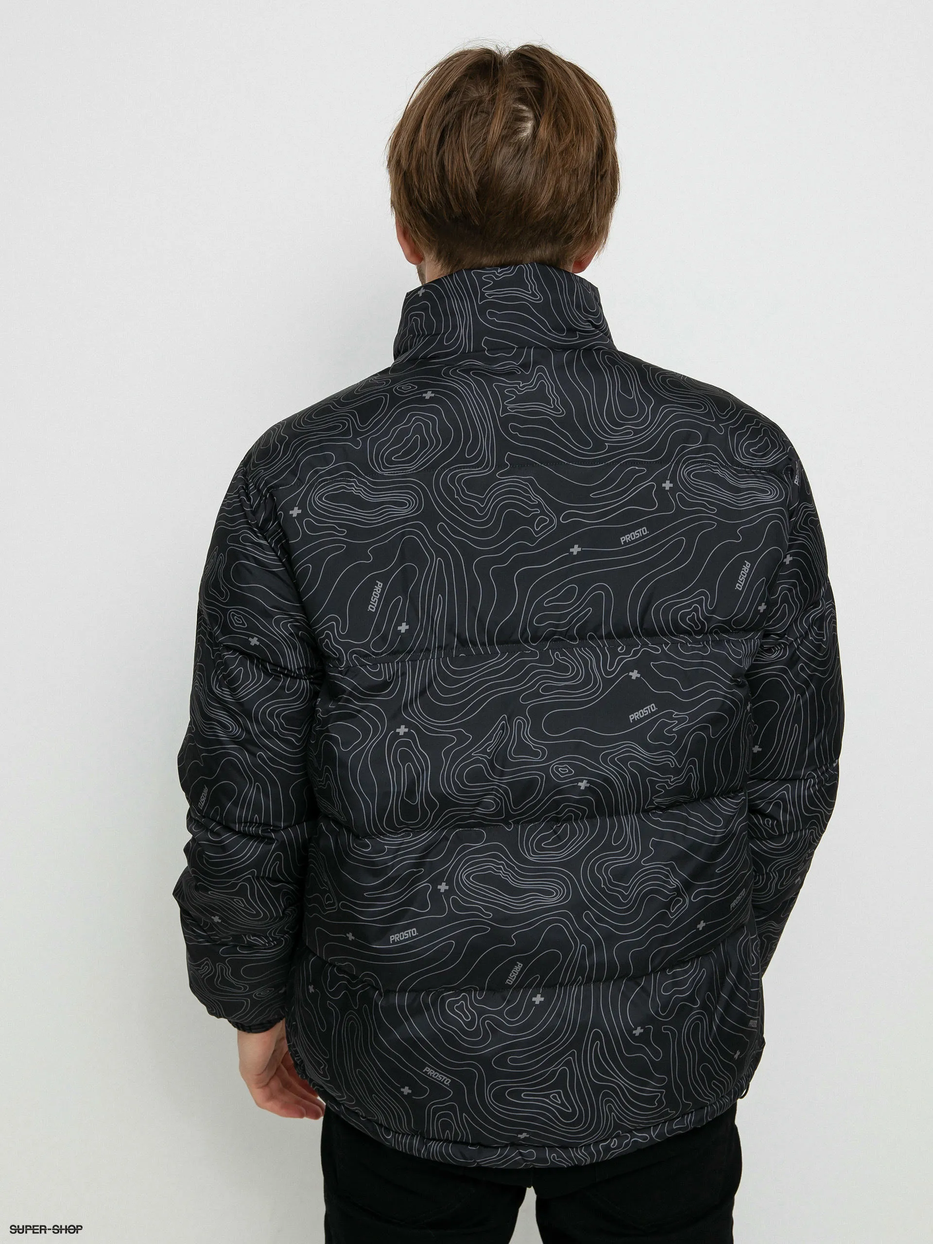 Prosto Retro Puff Pattern Jacket (black)