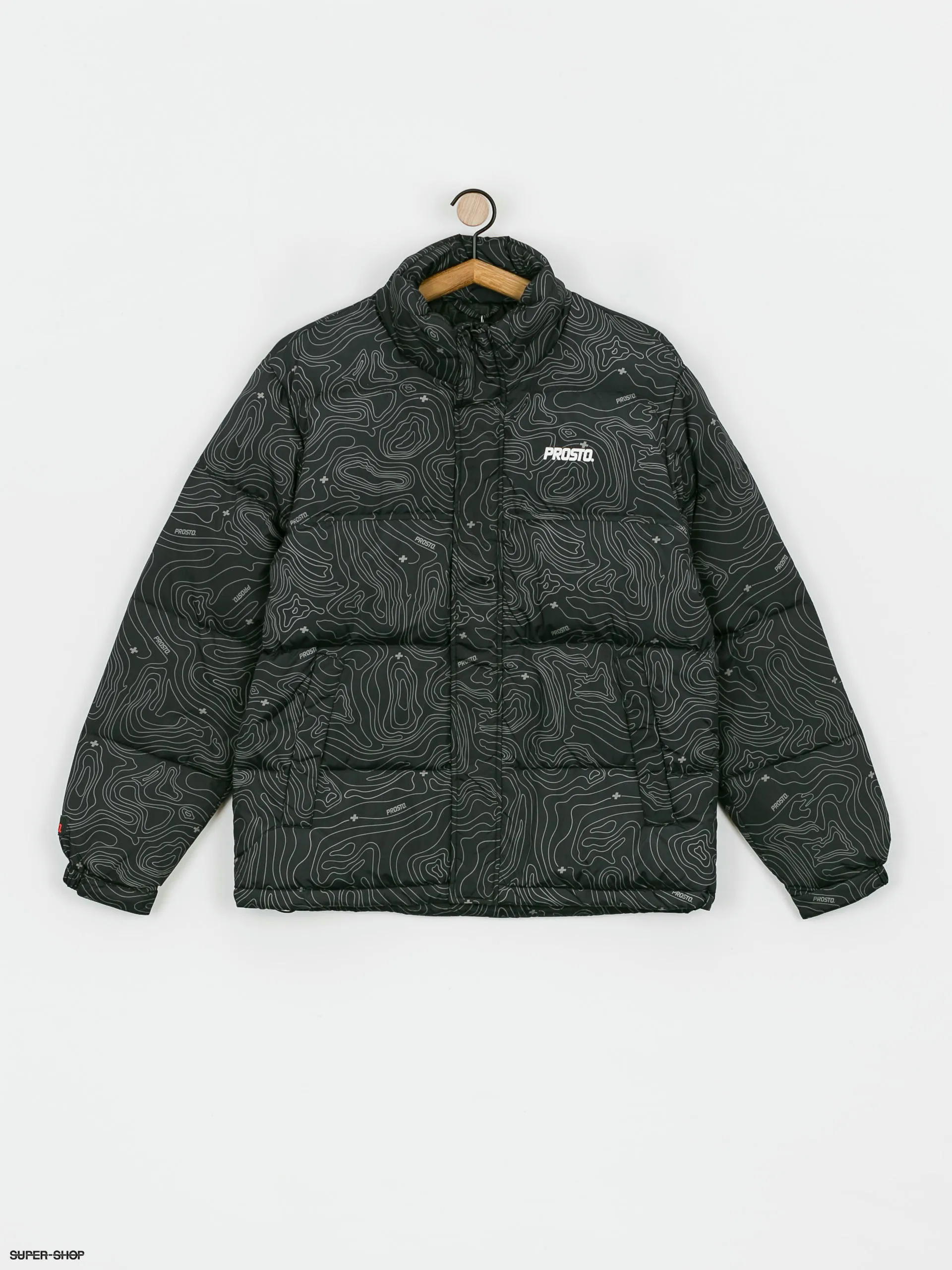 Prosto Retro Puff Pattern Jacket (black)