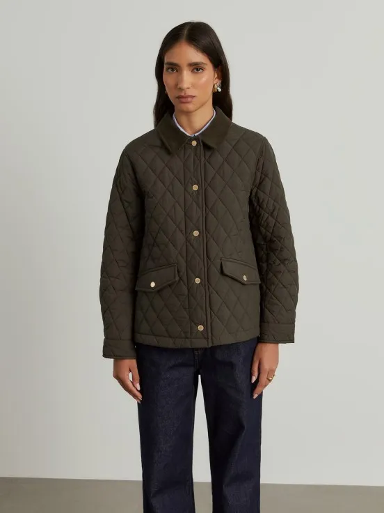 Quilted corduroy jacket in corduroy