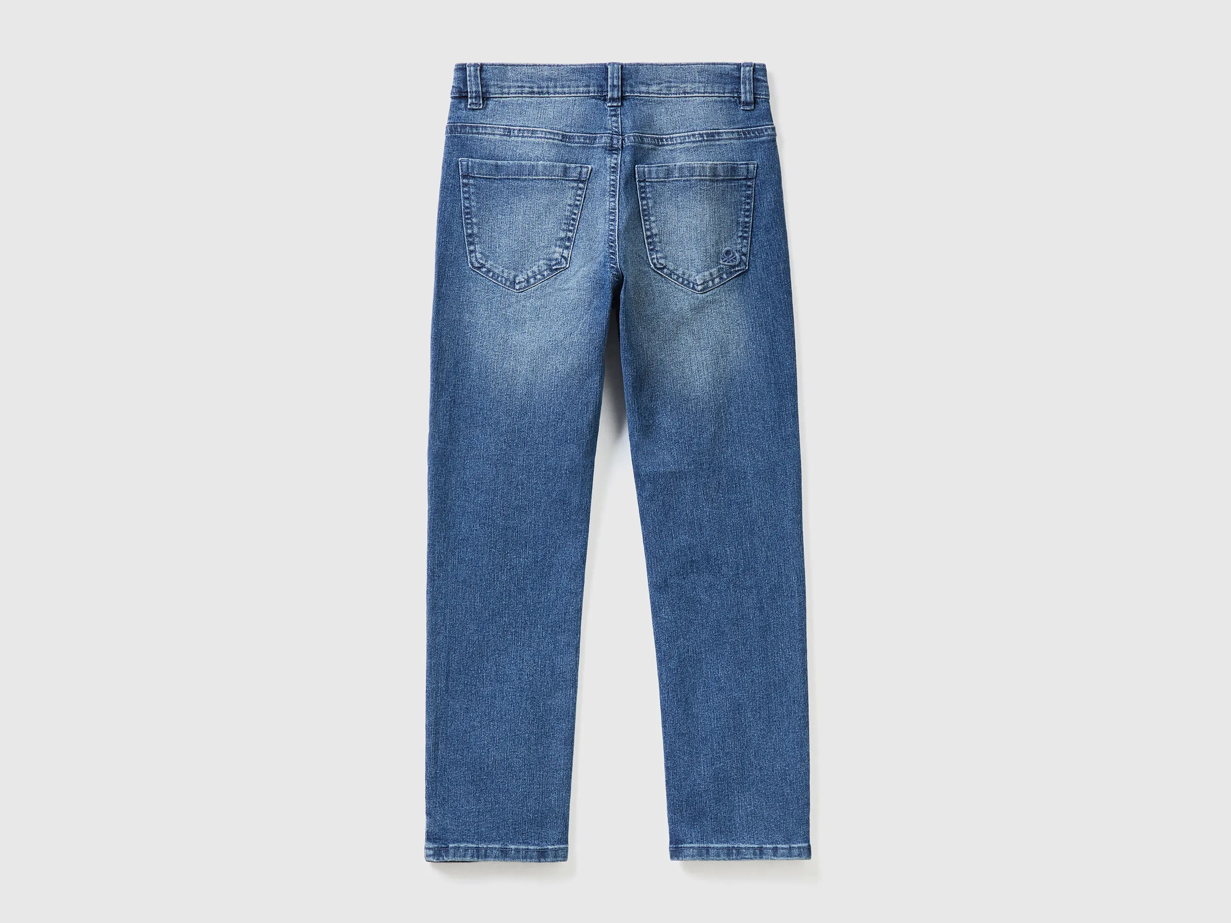 "Eco-Recycle" slim fit jeans - Dark Blue | Benetton