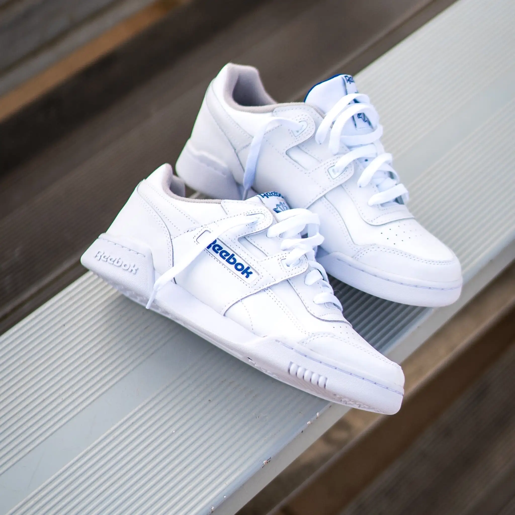 Reebok Workout Plus (White/Royal)