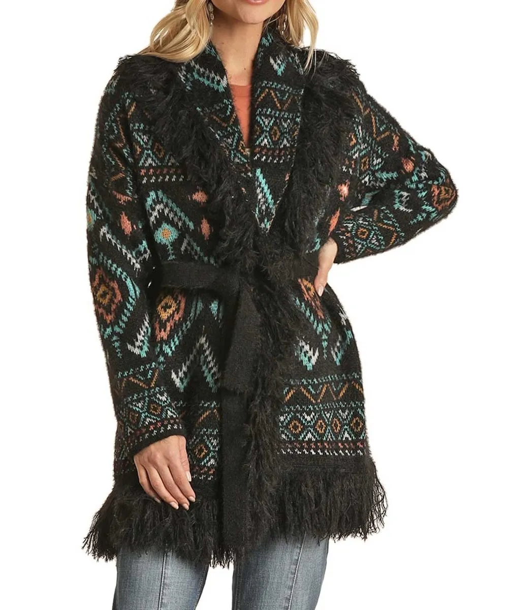 Rock & Roll Cowgirl Women's Aztec Cardigan