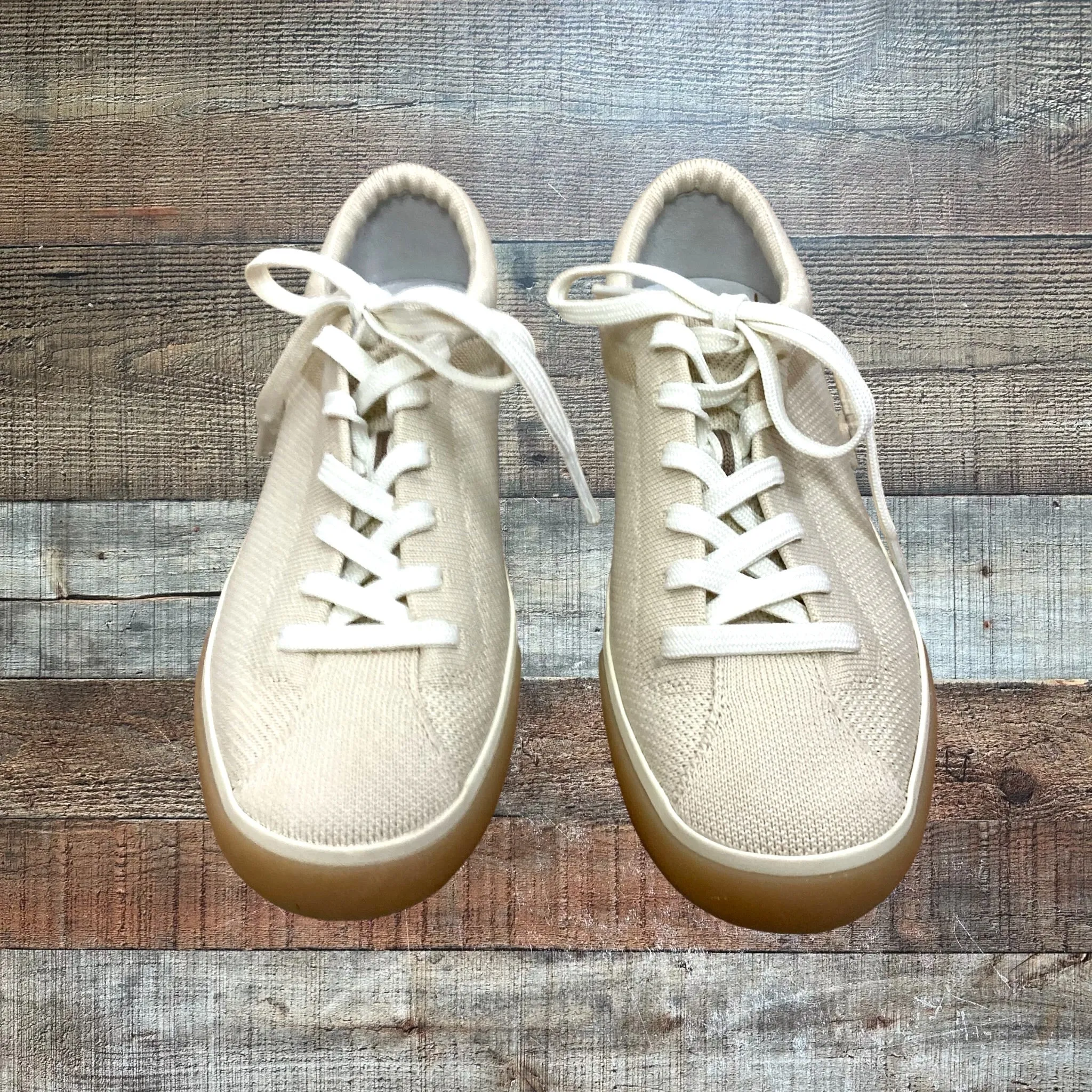 Rothy's Beige Sneakers- Size 7.5 (Great Condition)