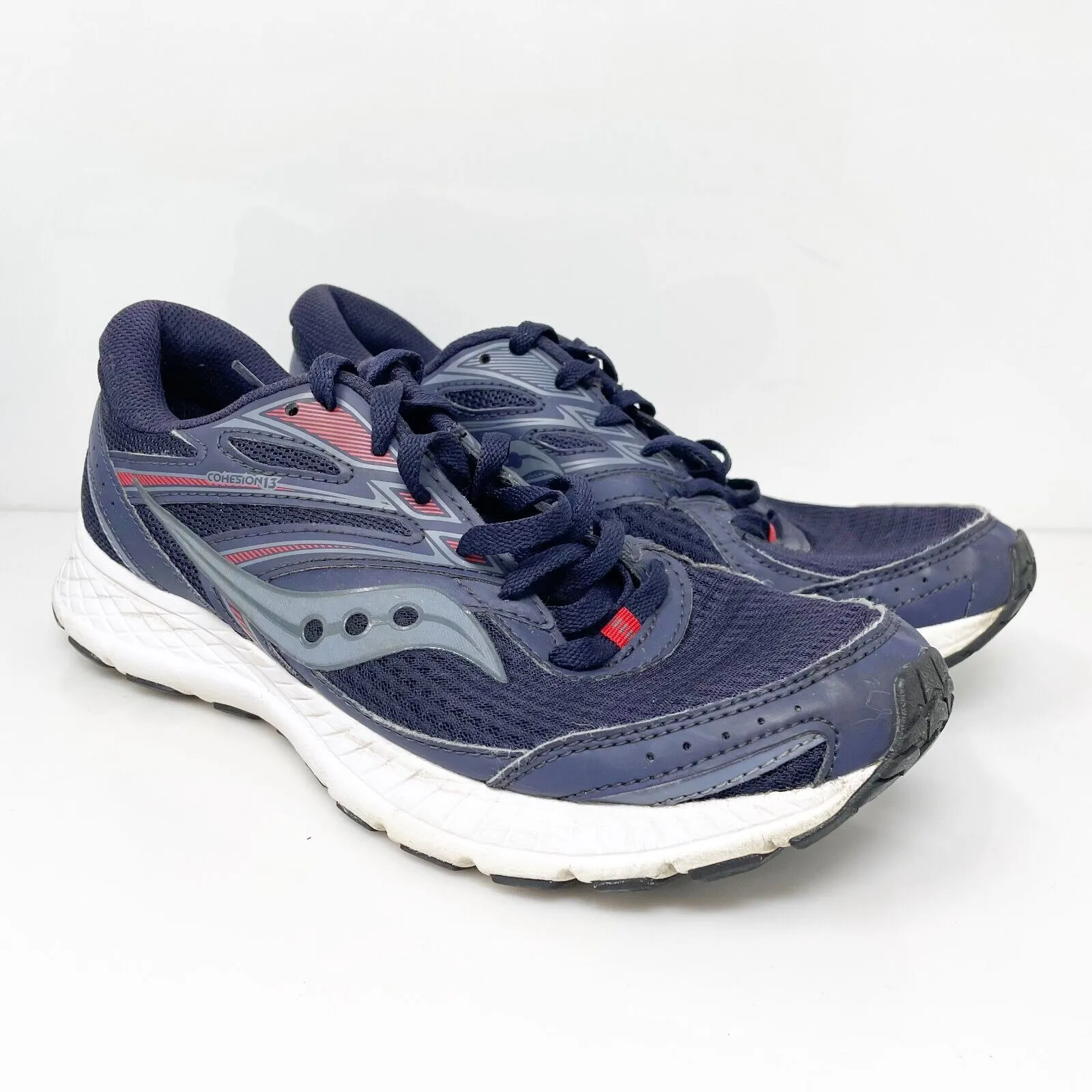 Saucony Mens Cohesion 13 S20559-20 Blue Running Shoes Sneakers Size 10