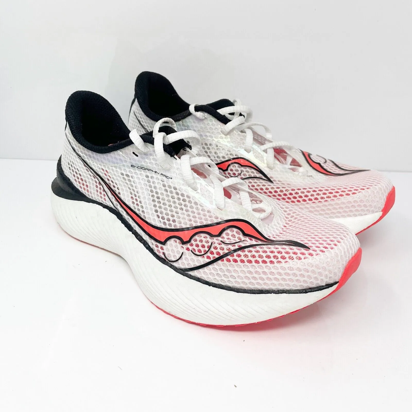 Saucony Womens Endorphin Pro 3 S10755-85 White Running Shoes Sneakers Size 10