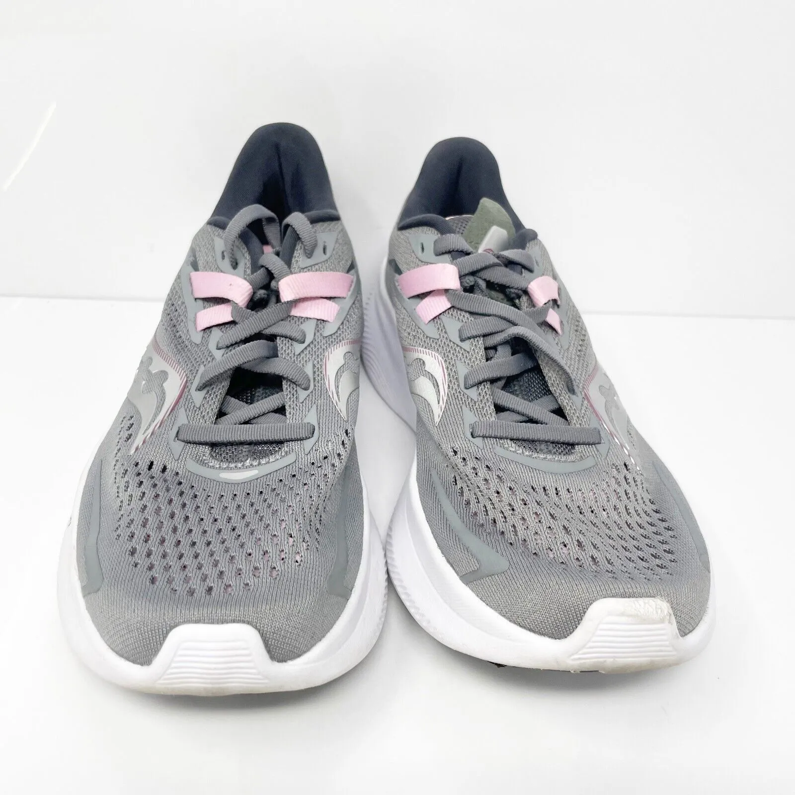 Saucony Womens Ride 15 S10729-15 Gray Running Shoes Sneakers Size 8.5