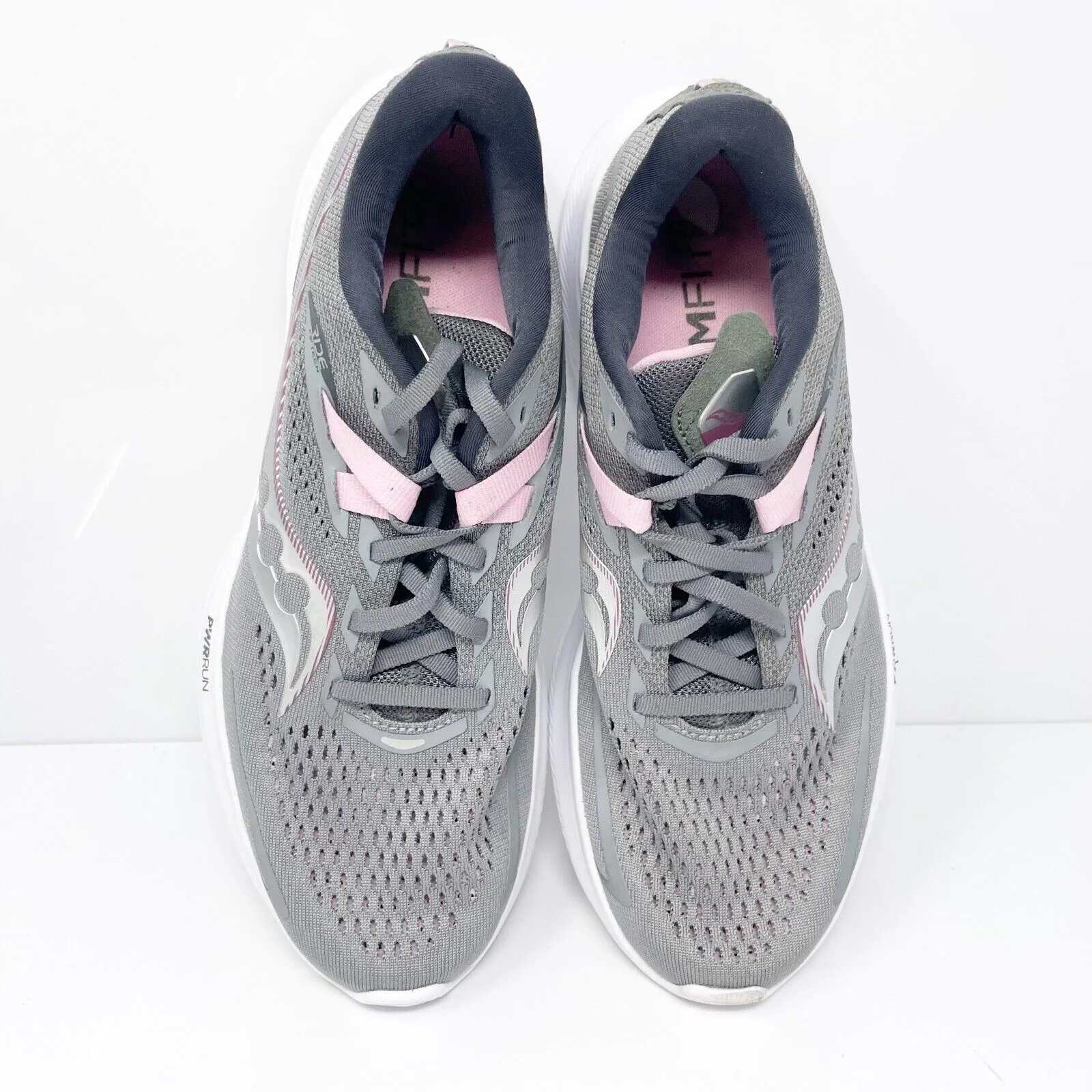 Saucony Womens Ride 15 S10729-15 Gray Running Shoes Sneakers Size 8.5