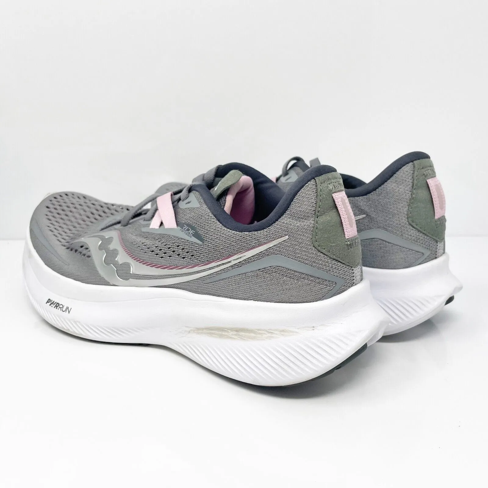 Saucony Womens Ride 15 S10729-15 Gray Running Shoes Sneakers Size 8.5