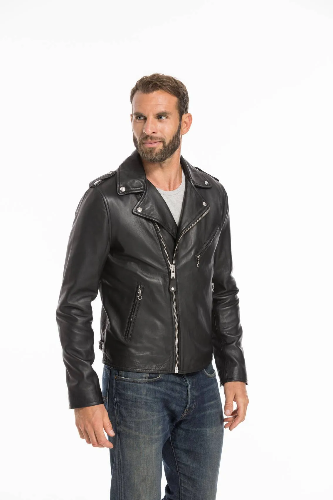 Schott lc 1140 black lambskin leather jacket