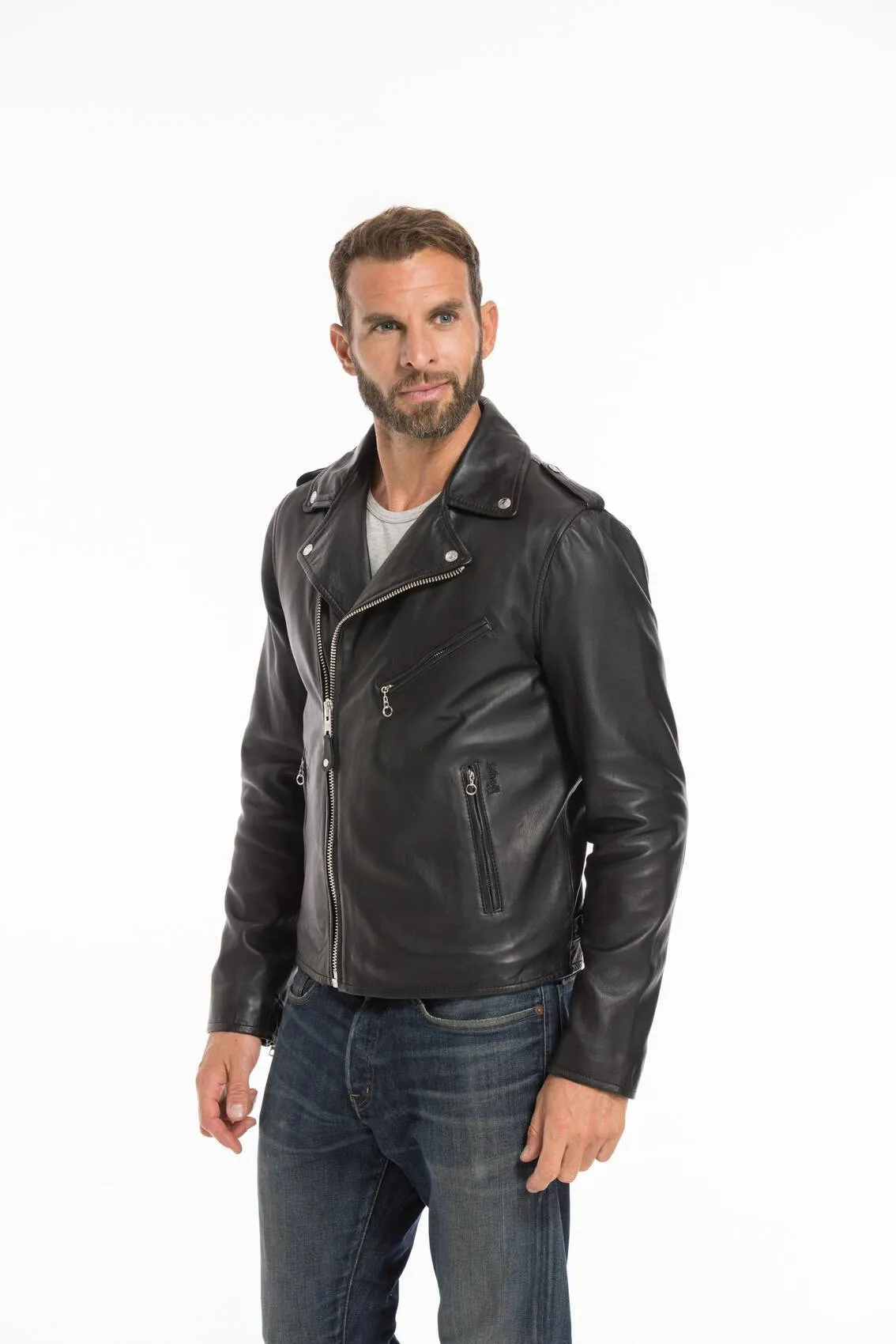 Schott lc 1140 black lambskin leather jacket