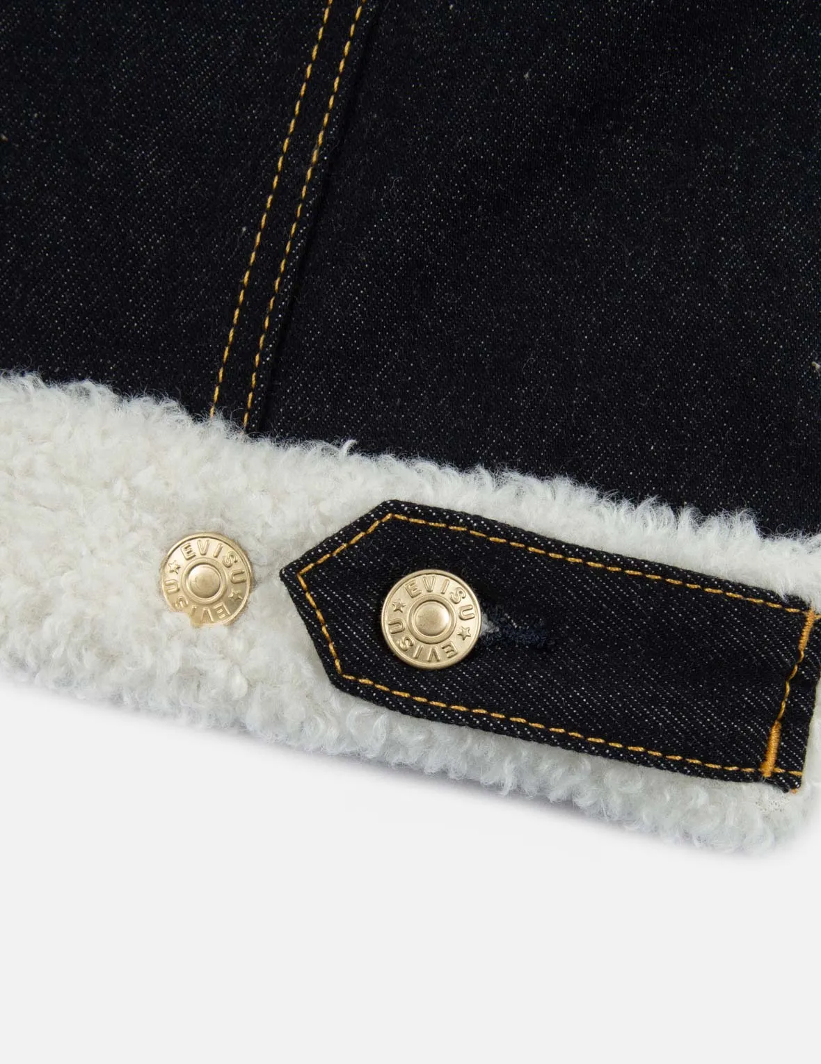 Sherpa Blocking Denim Jacket