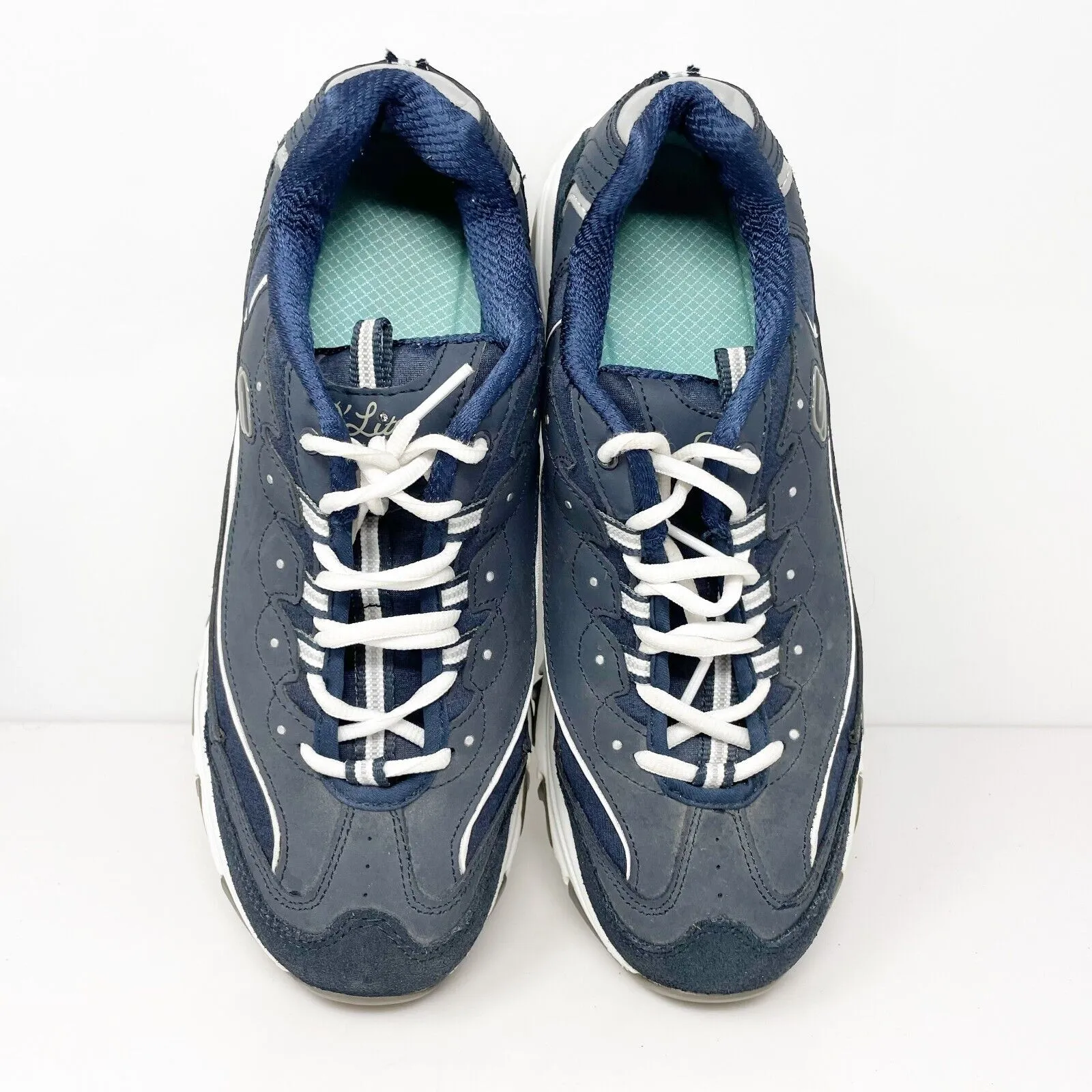 Skechers Womens D Lites 11936 Blue Casual Shoes Sneakers Size 11