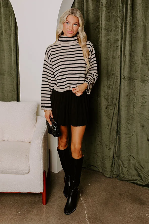 Ski Lodge Travels Stripe Sweater