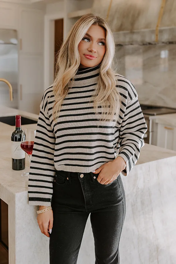 Ski Lodge Travels Stripe Sweater