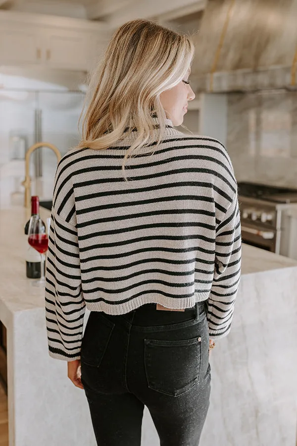 Ski Lodge Travels Stripe Sweater