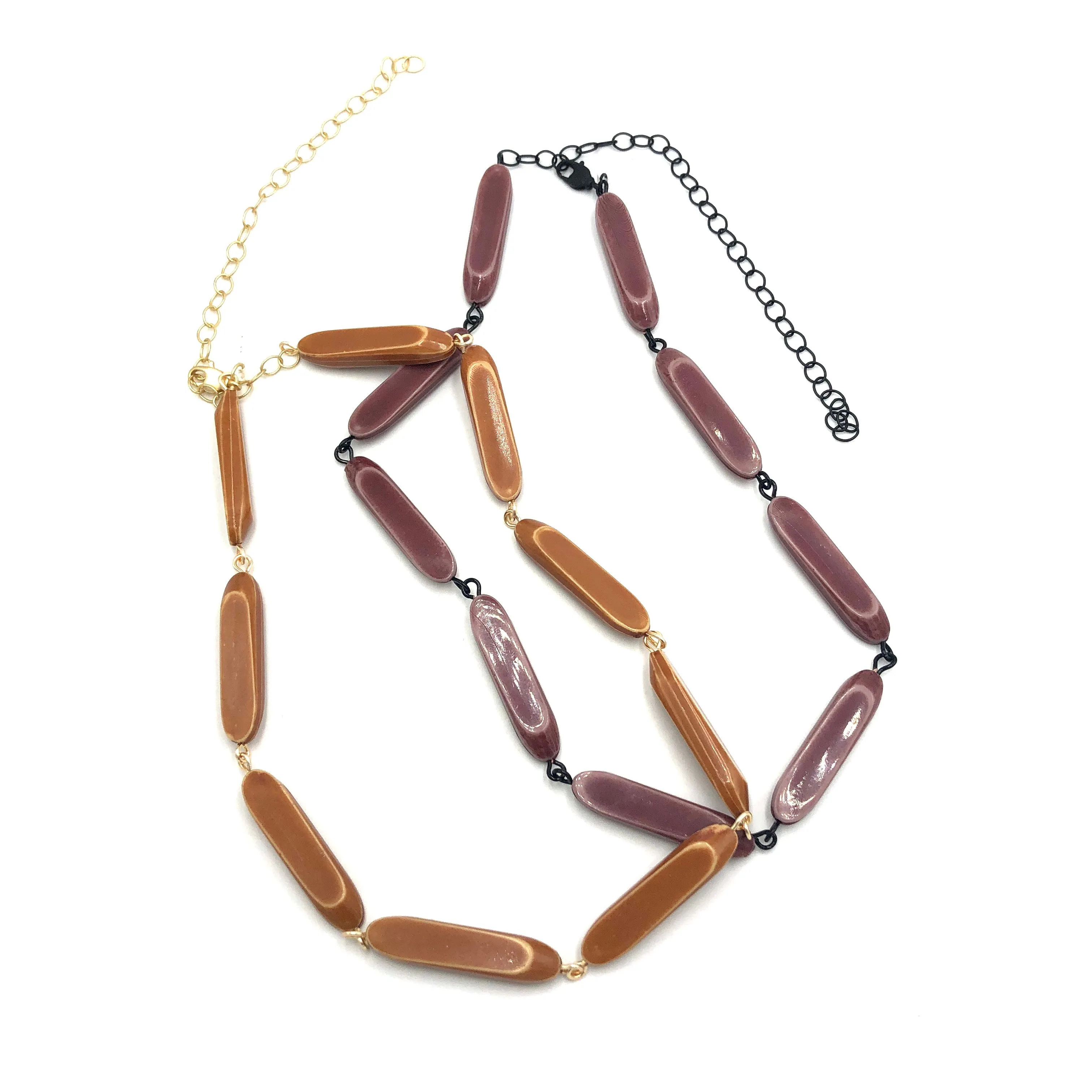 Sliced Bamboo Amelia Necklace