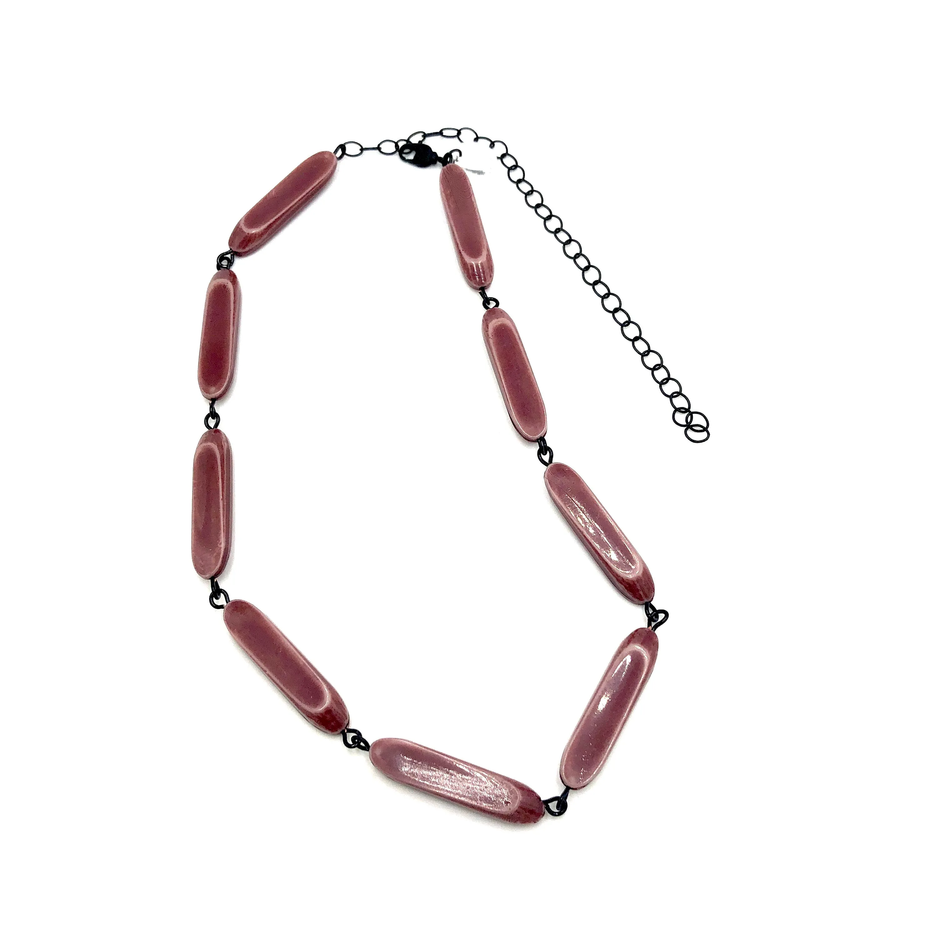 Sliced Bamboo Amelia Necklace