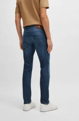 Slim-fit jeans in blue comfort-stretch denim