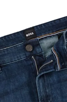 Slim-fit jeans in blue comfort-stretch denim