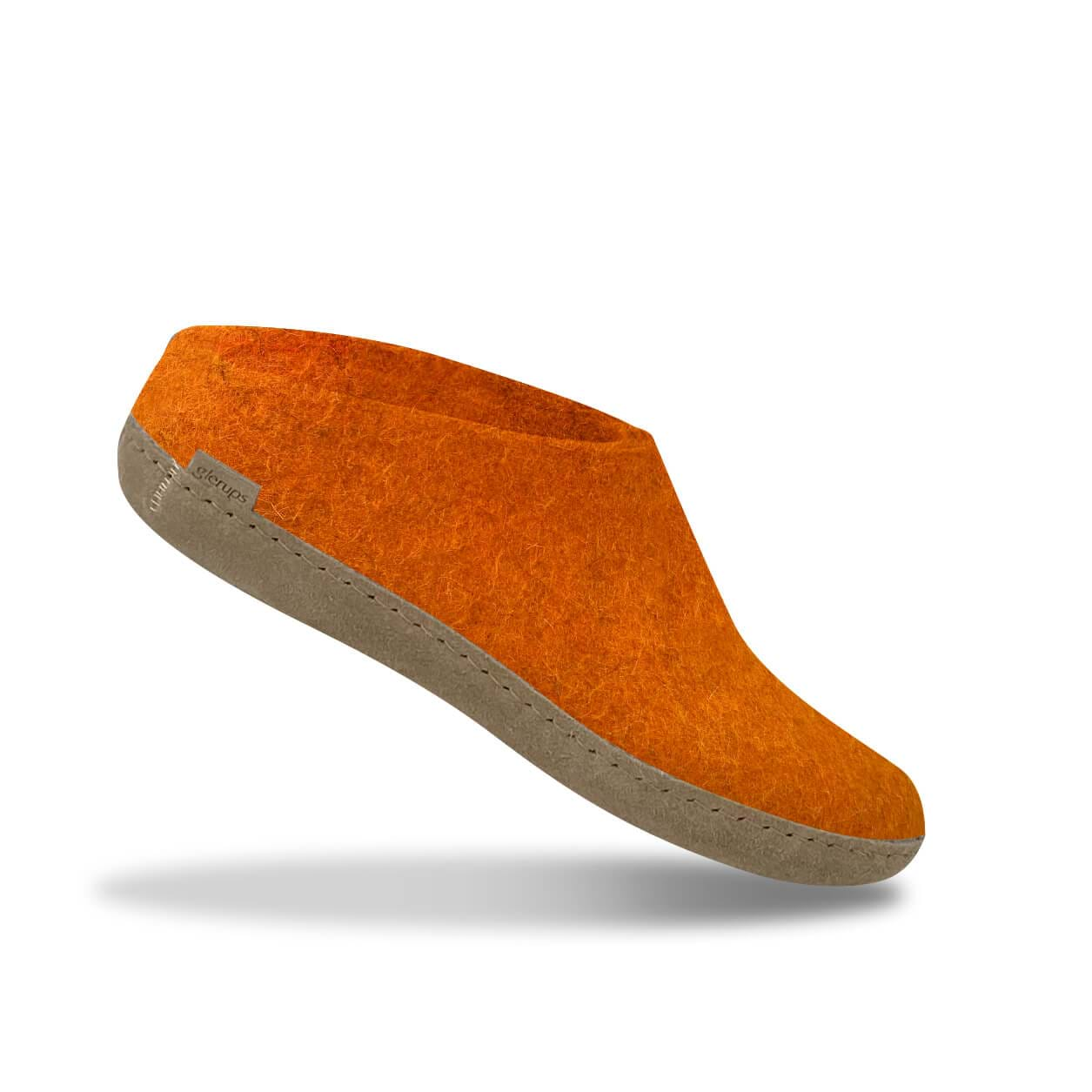 Slip-on with leather sole - Orange